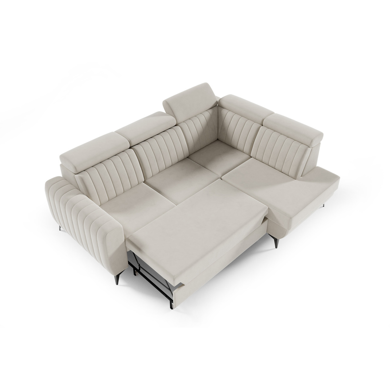 Rohová sedací souprava COSTA II - Fantasy Velvet 311 — fotka 5