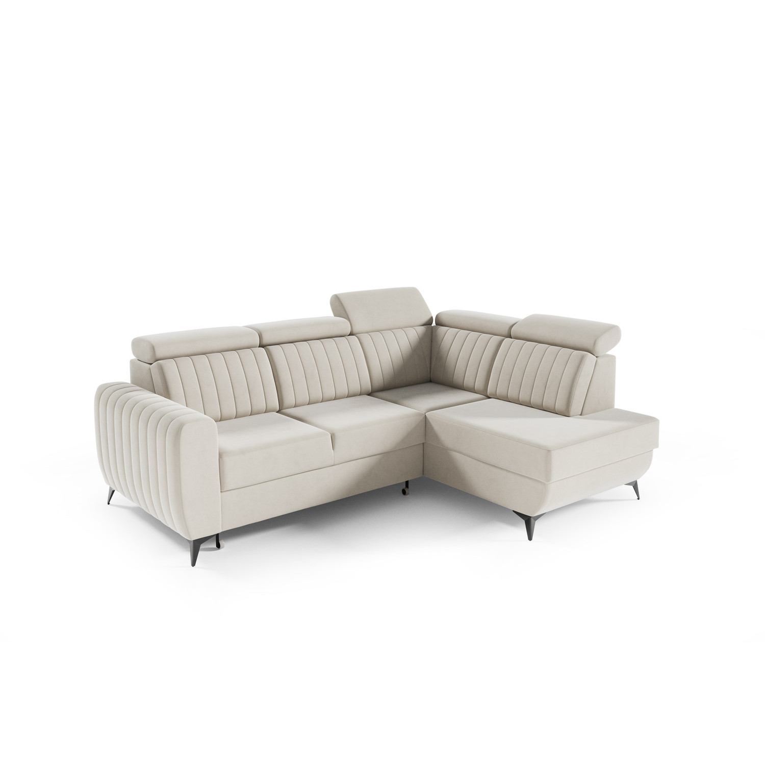 Rohová sedací souprava COSTA II - Fantasy Velvet 311 — fotka 2