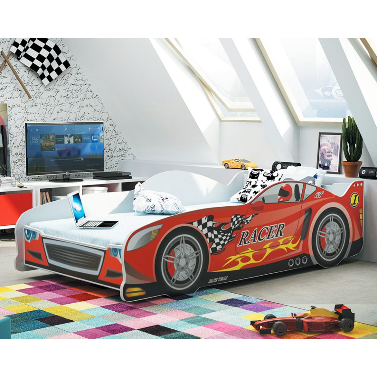 Dětská postel CARS 160x80 cm — fotka 3