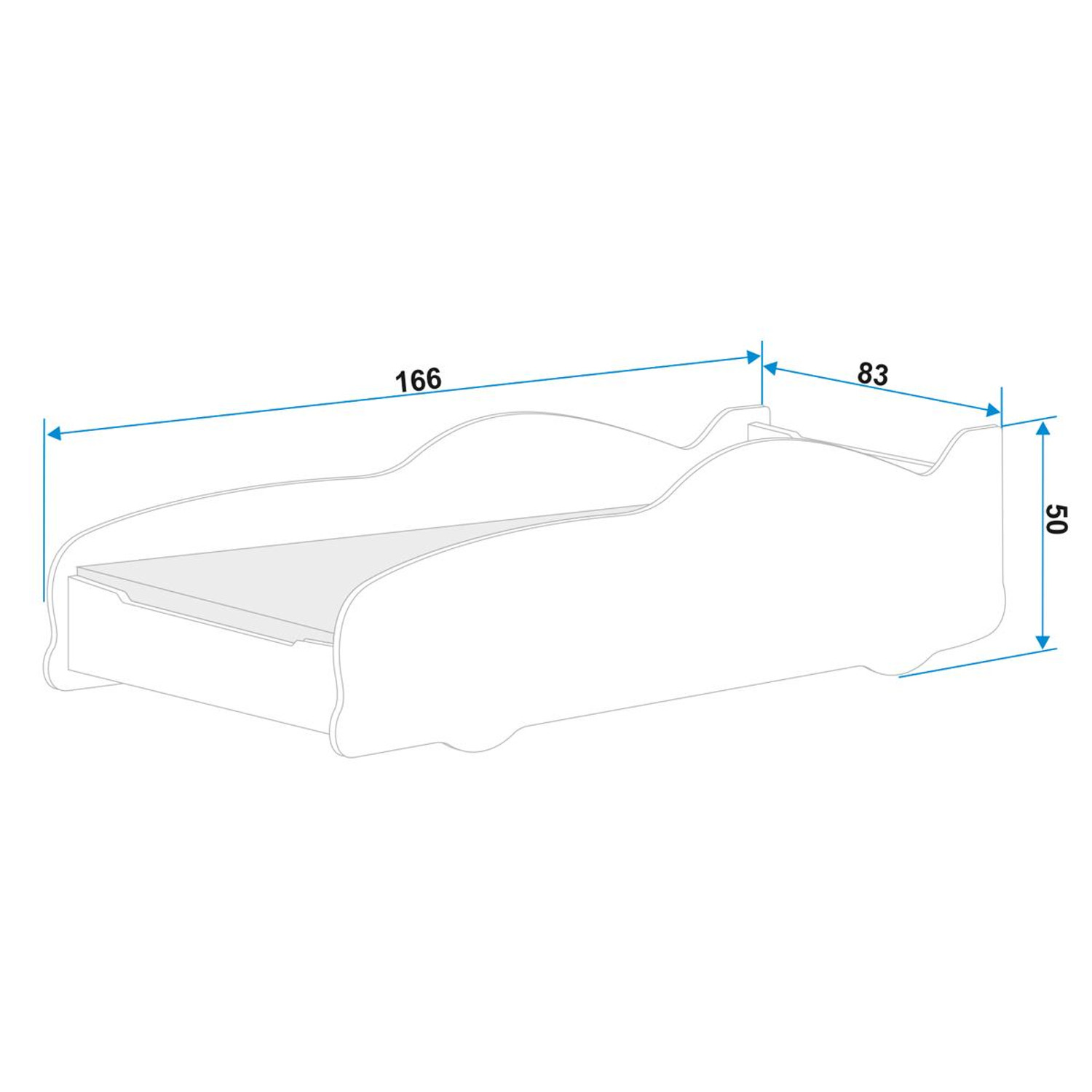 Dětská postel CARS 160x80 cm — fotka 5