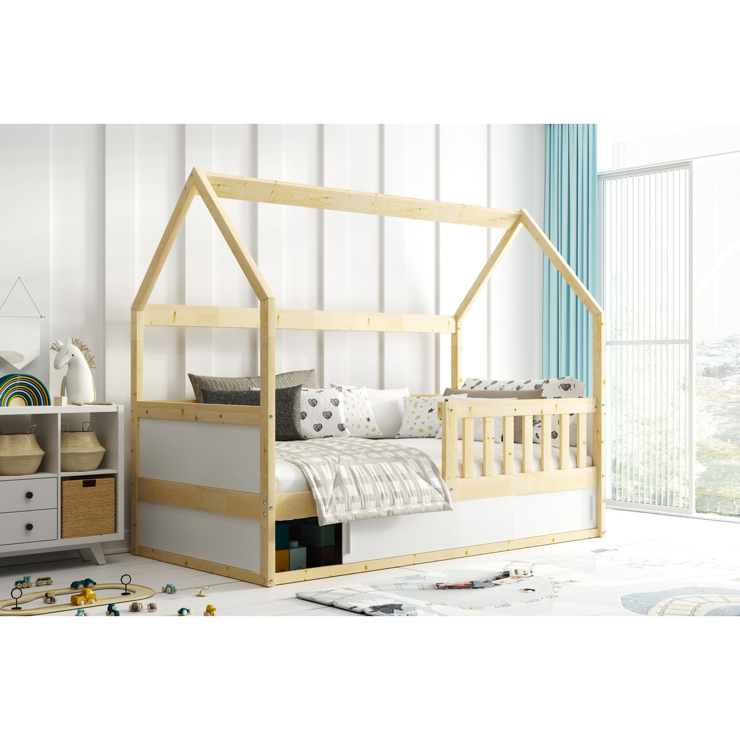Dětská postel SMART DOMEK 80x160 cm — fotka 2