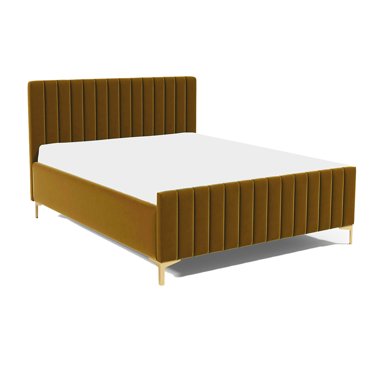 Postel RUBY 25 STANDARD 140x200 cm - zlaté nohy — fotka 2