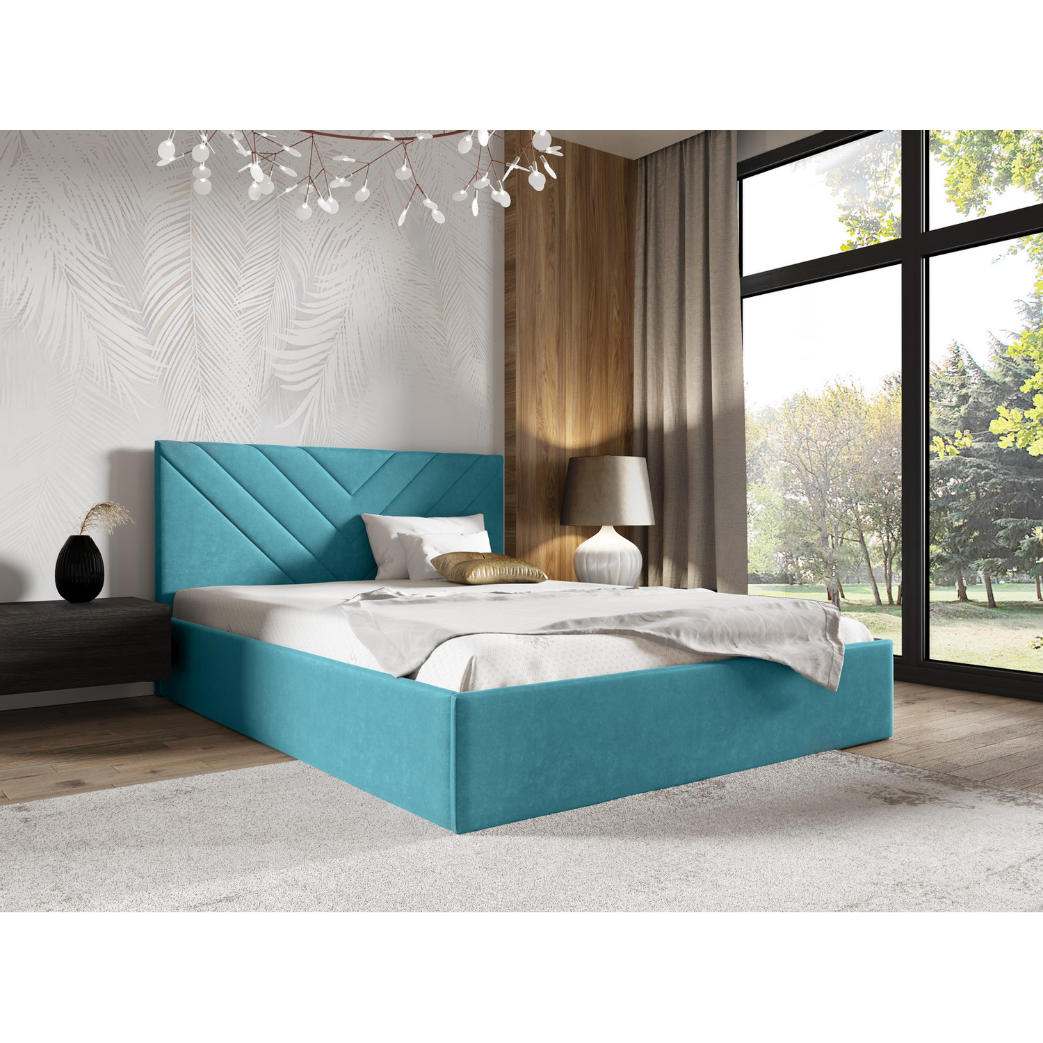 Postel LUCY 3 180x200 cm Tmavě — fotka 4