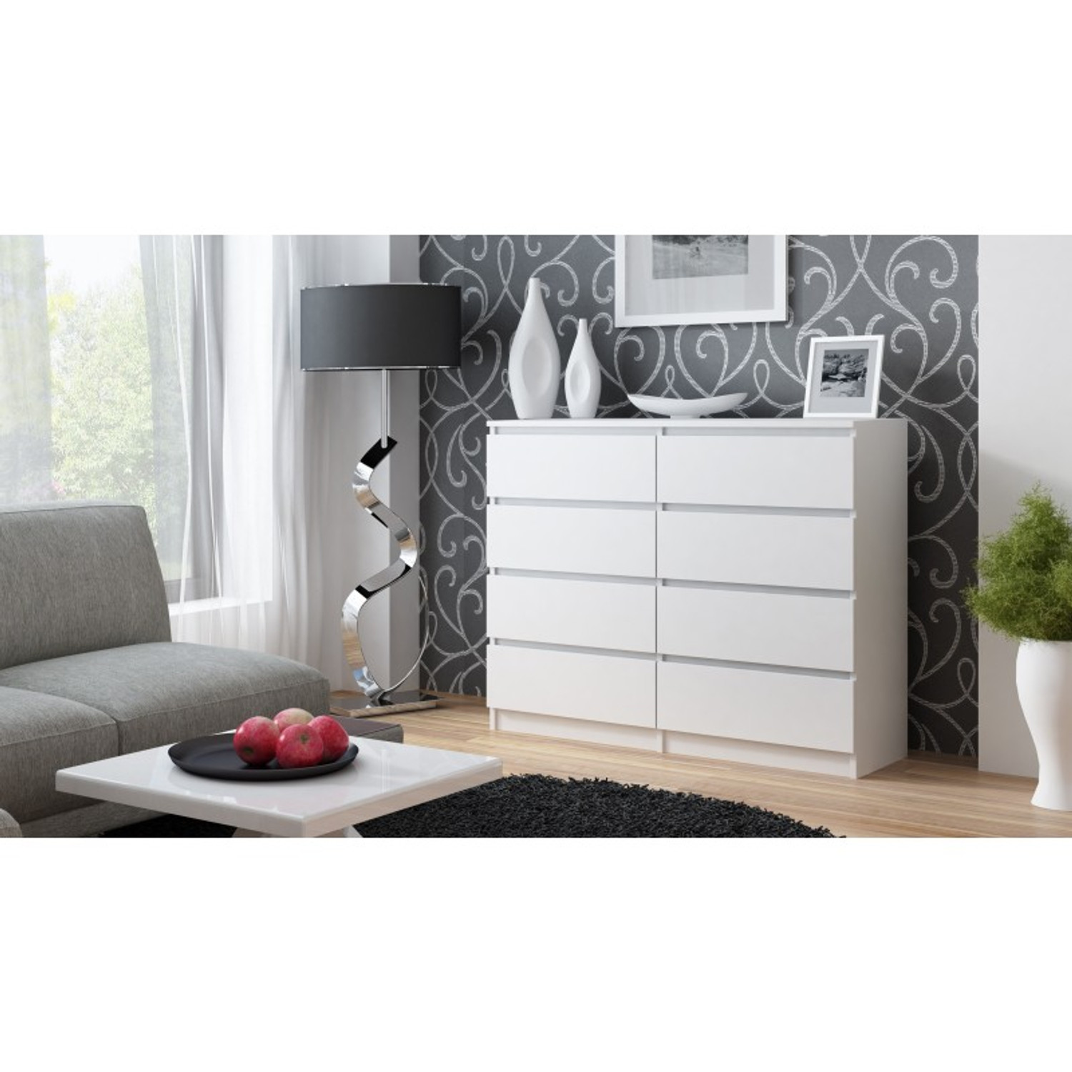 Komoda Malva 8 zásuvek 120 — fotka 2