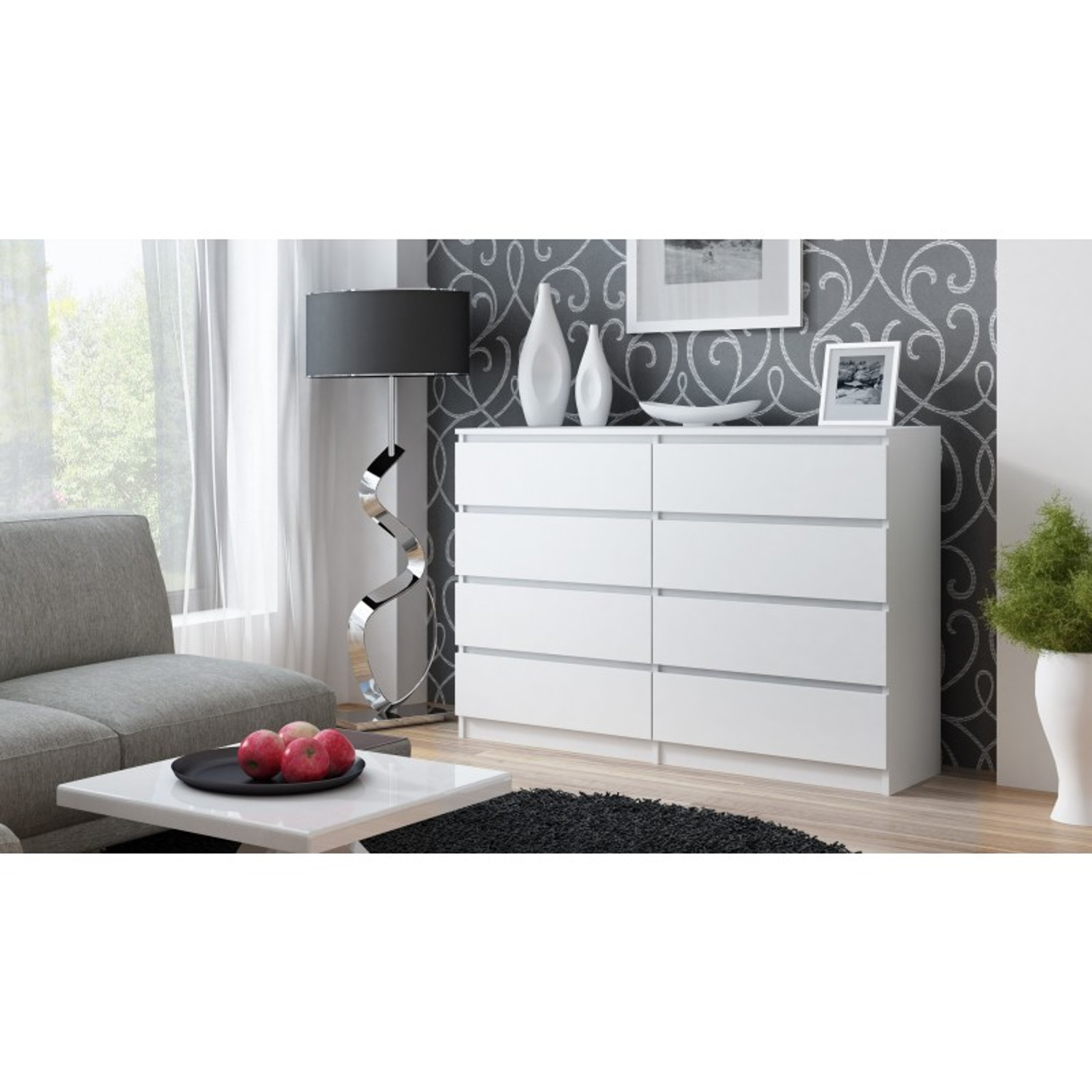 Komoda Malva 8 zásuvek 140 — fotka 2
