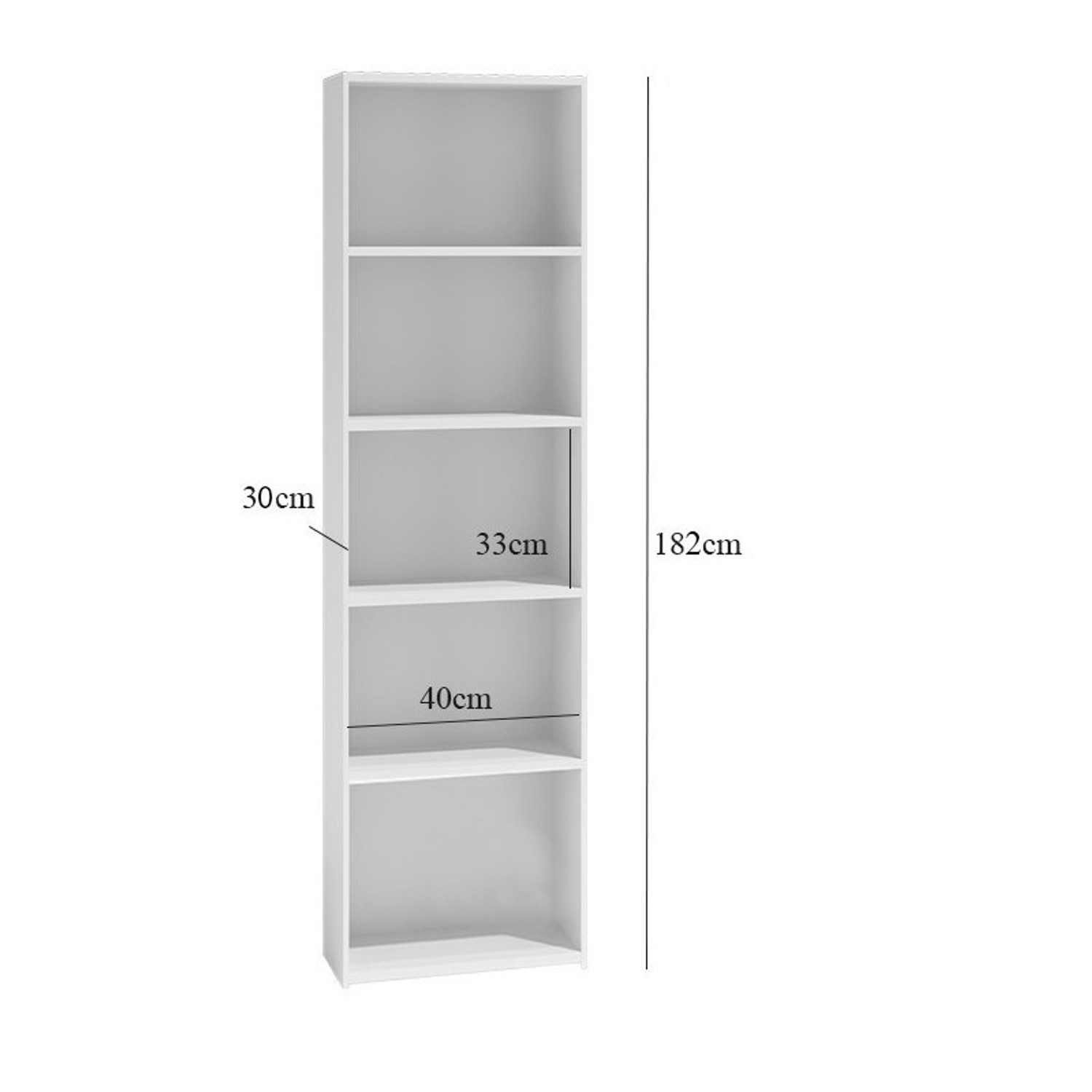 Regál 40 cm bílý — fotka 2