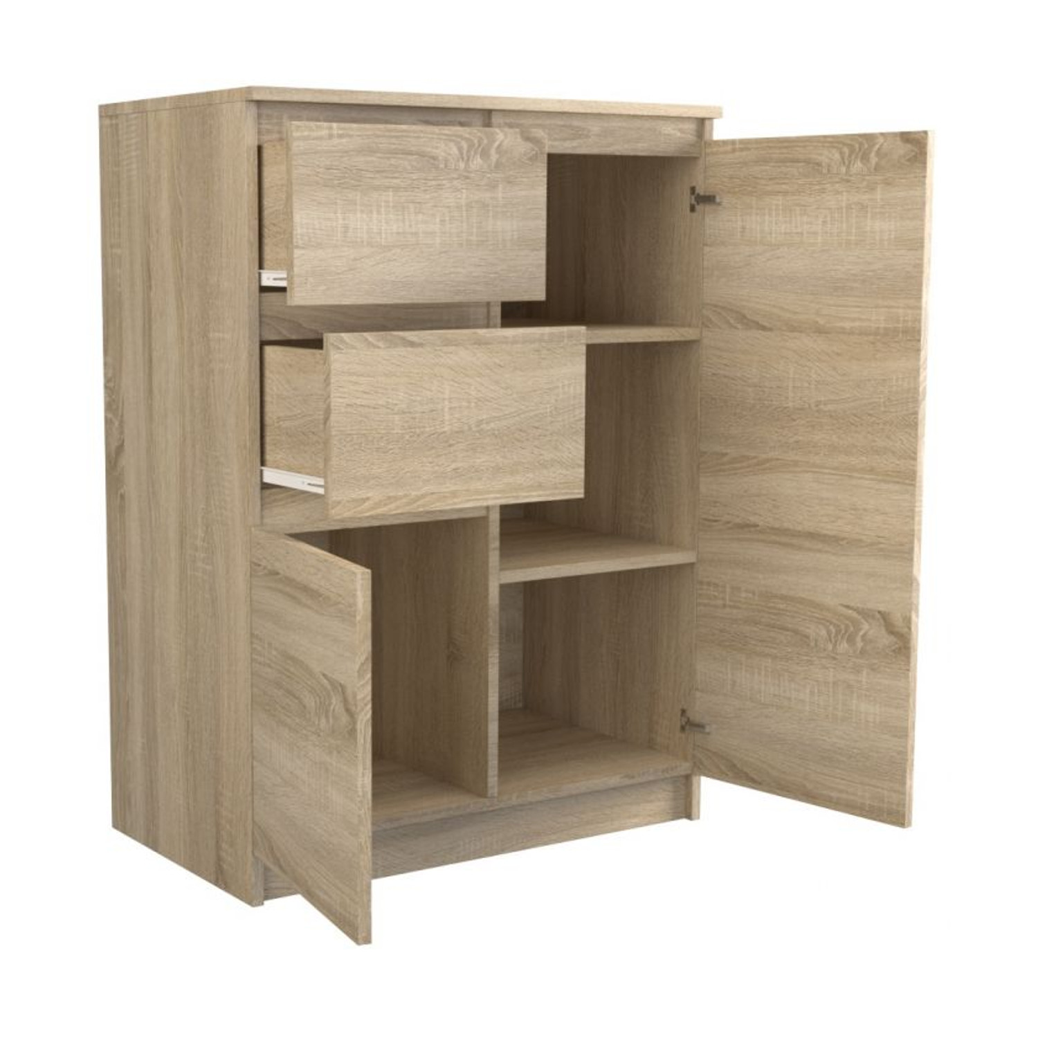 Komoda 2D2S 70 cm sonoma — fotka 2