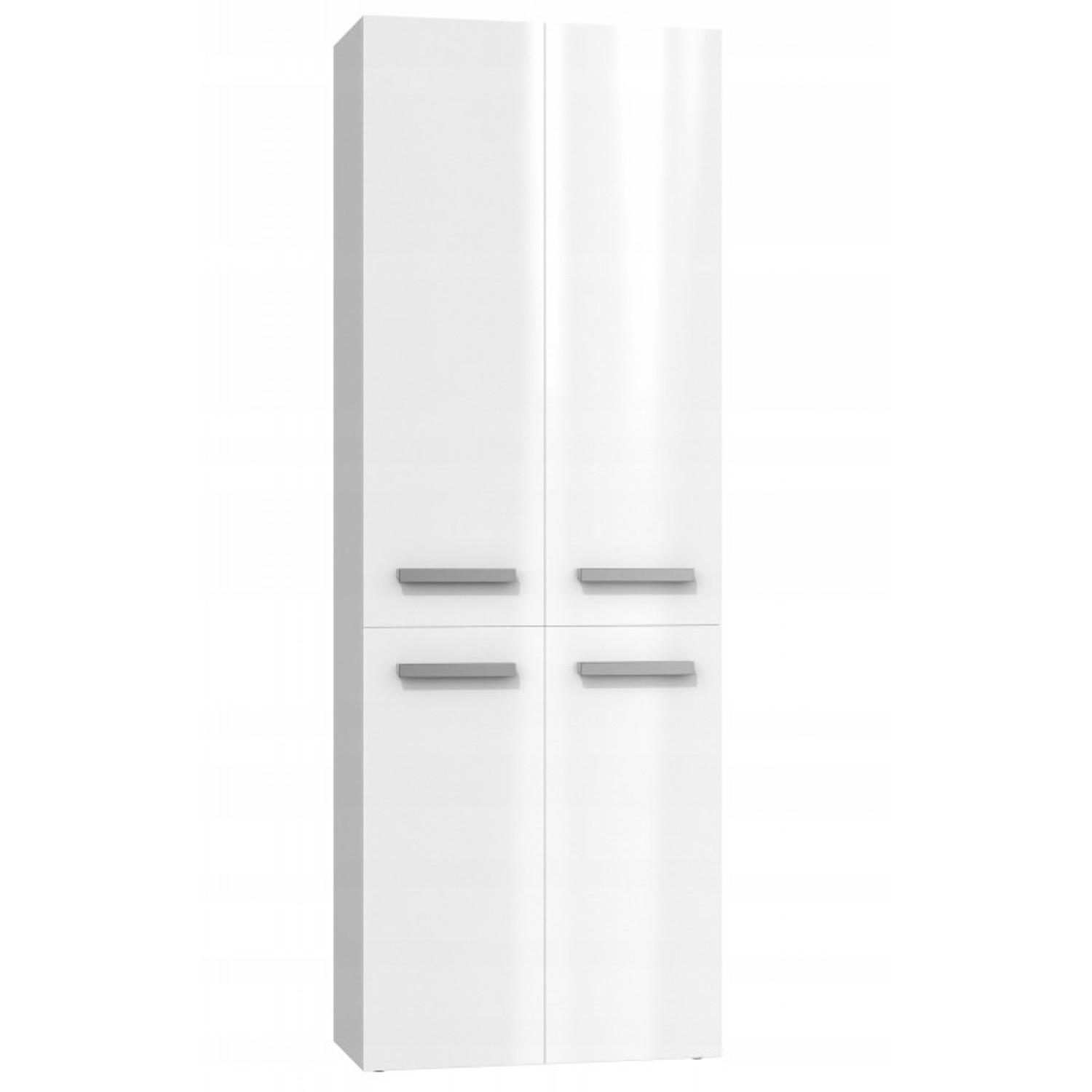 Koupelnová skříňka NEL DD 2K 60 cm - bílý lesk — fotka 4