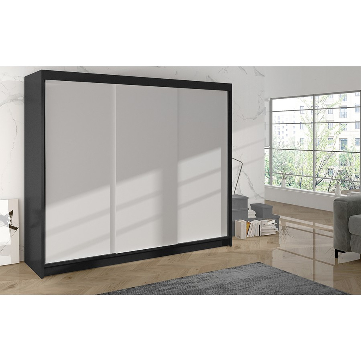 Šatní skříň DERBY II - 200 cm — fotka 4