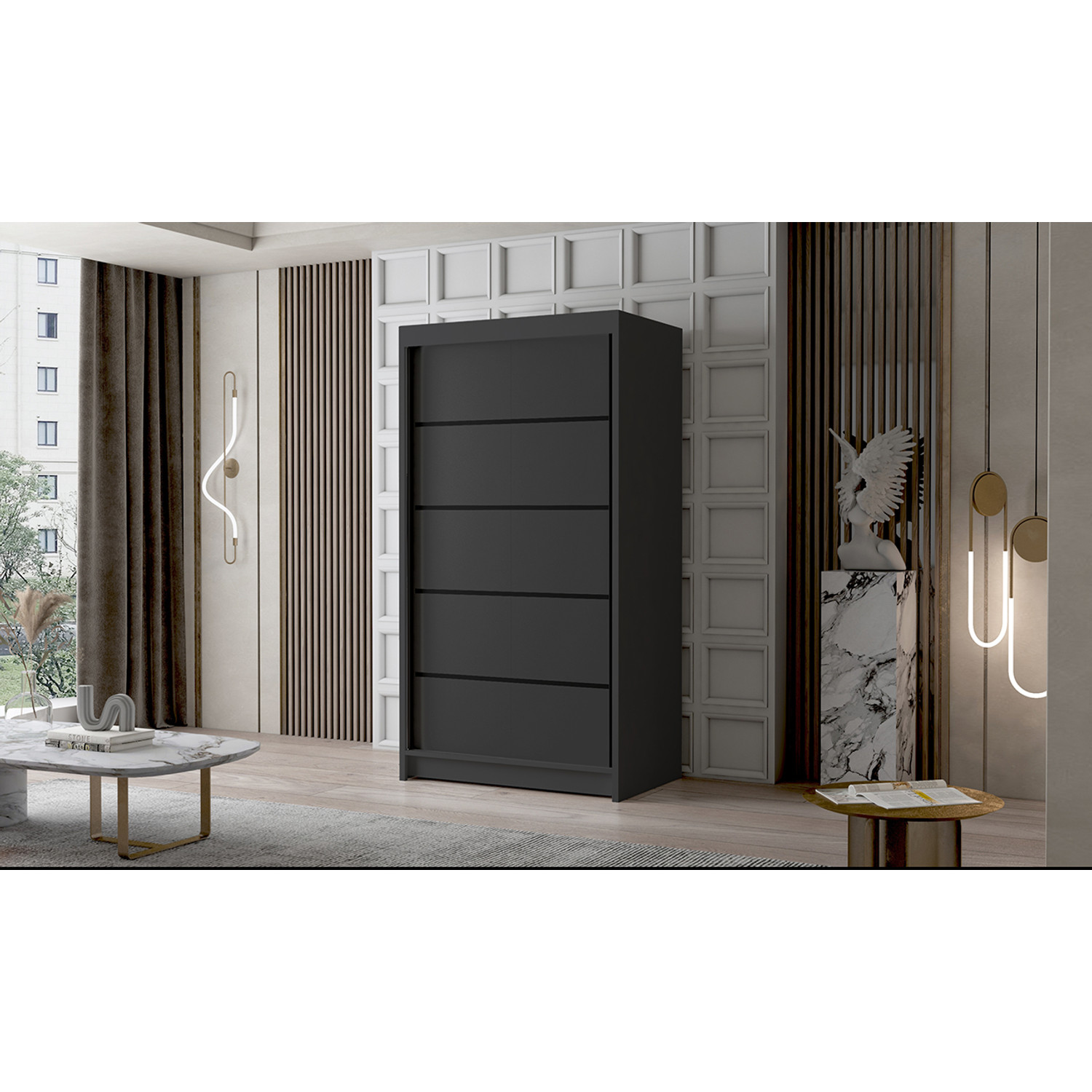 Velká šatní skříň LIVIO IV 100 cm — fotka 3