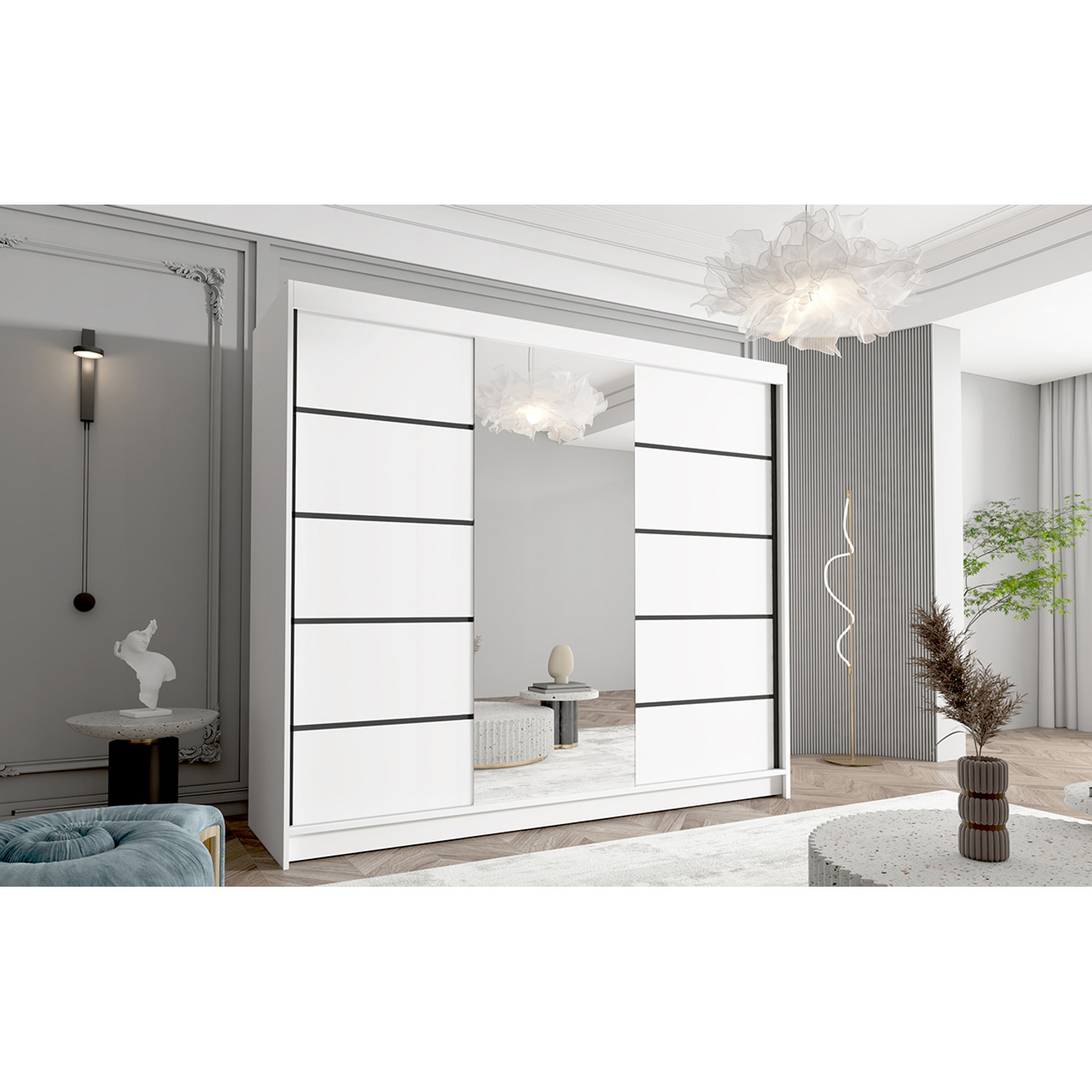 Velká šatní skříň DAVOS VI 250 cm — fotka 5