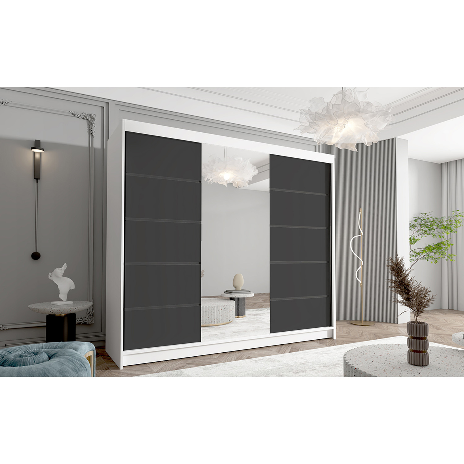 Velká šatní skříň DAVOS VI 250 cm — fotka 4