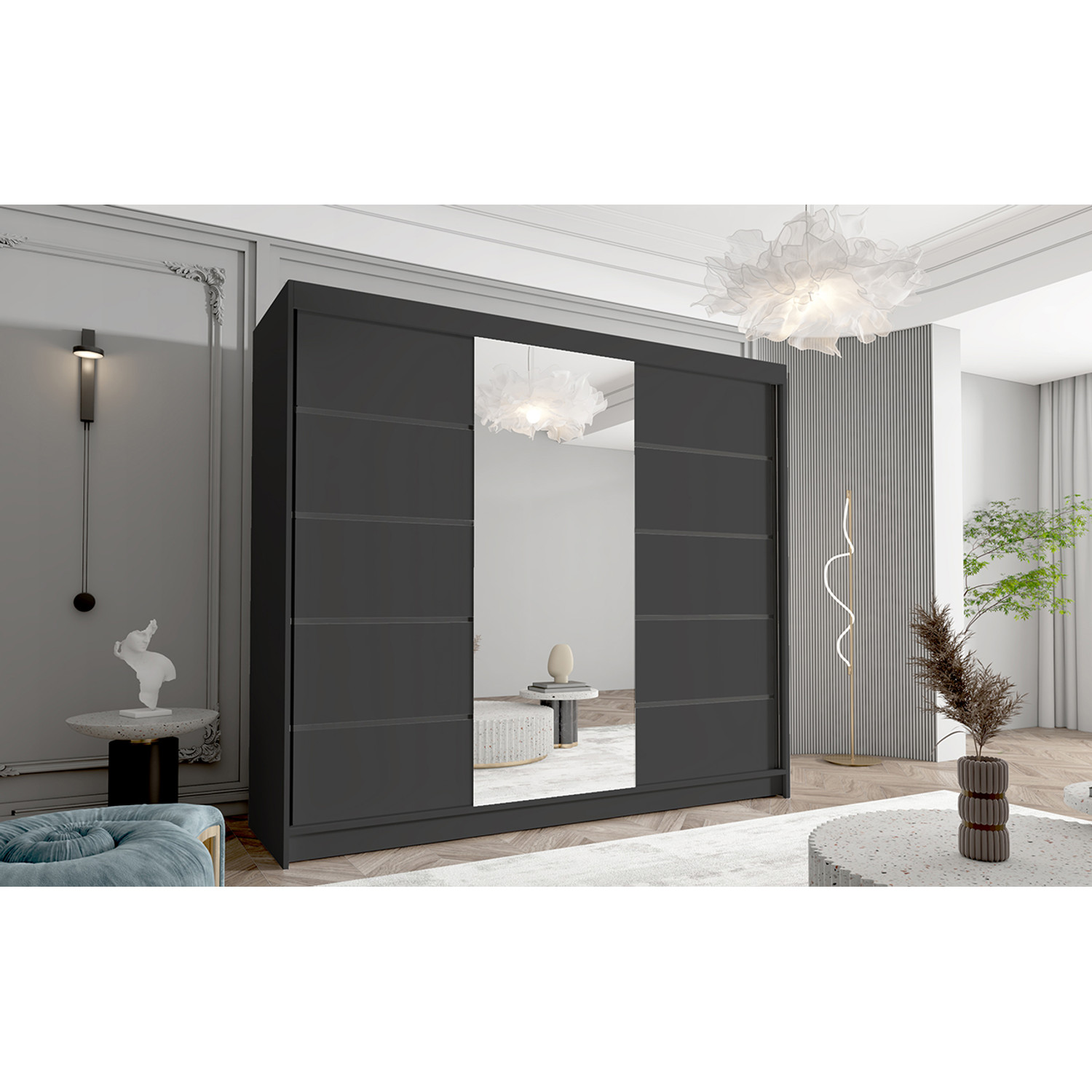 Velká šatní skříň DAVOS VI 250 cm — fotka 3