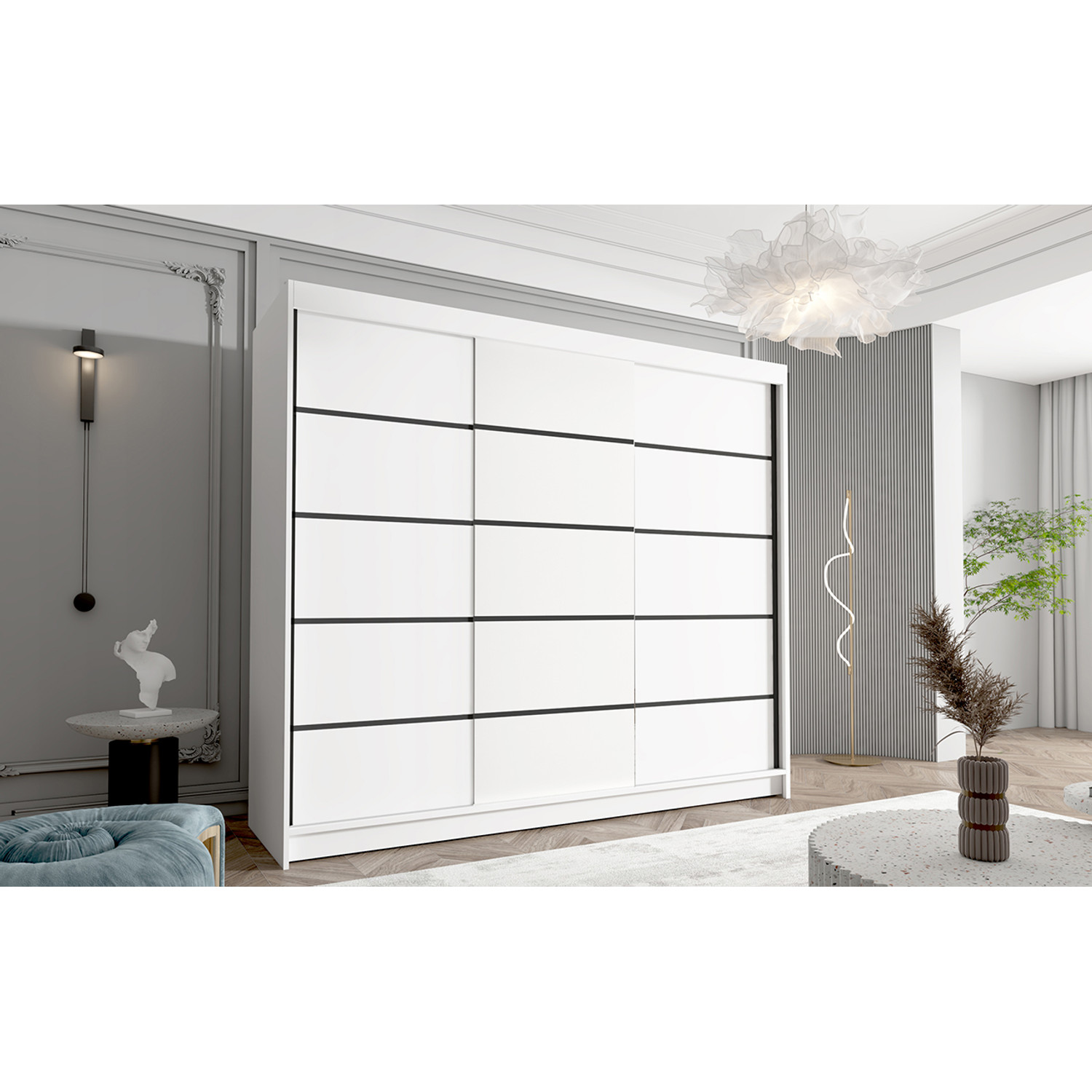Velká šatní skříň DAVOS VII 250 cm — fotka 5