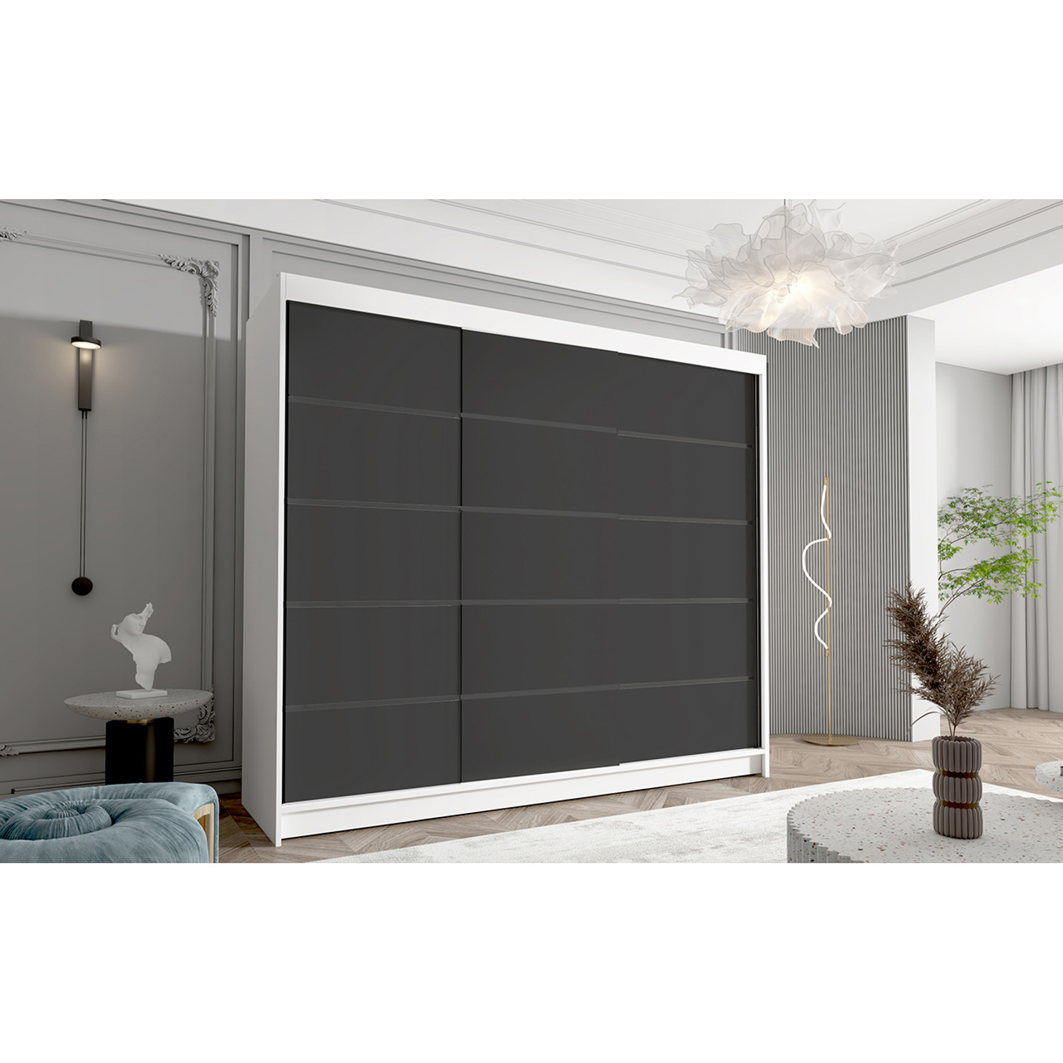 Velká šatní skříň DAVOS VII 250 cm — fotka 4