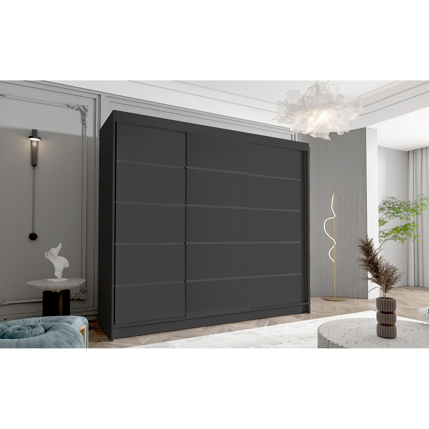 Velká šatní skříň DAVOS VII 250 cm — fotka 3