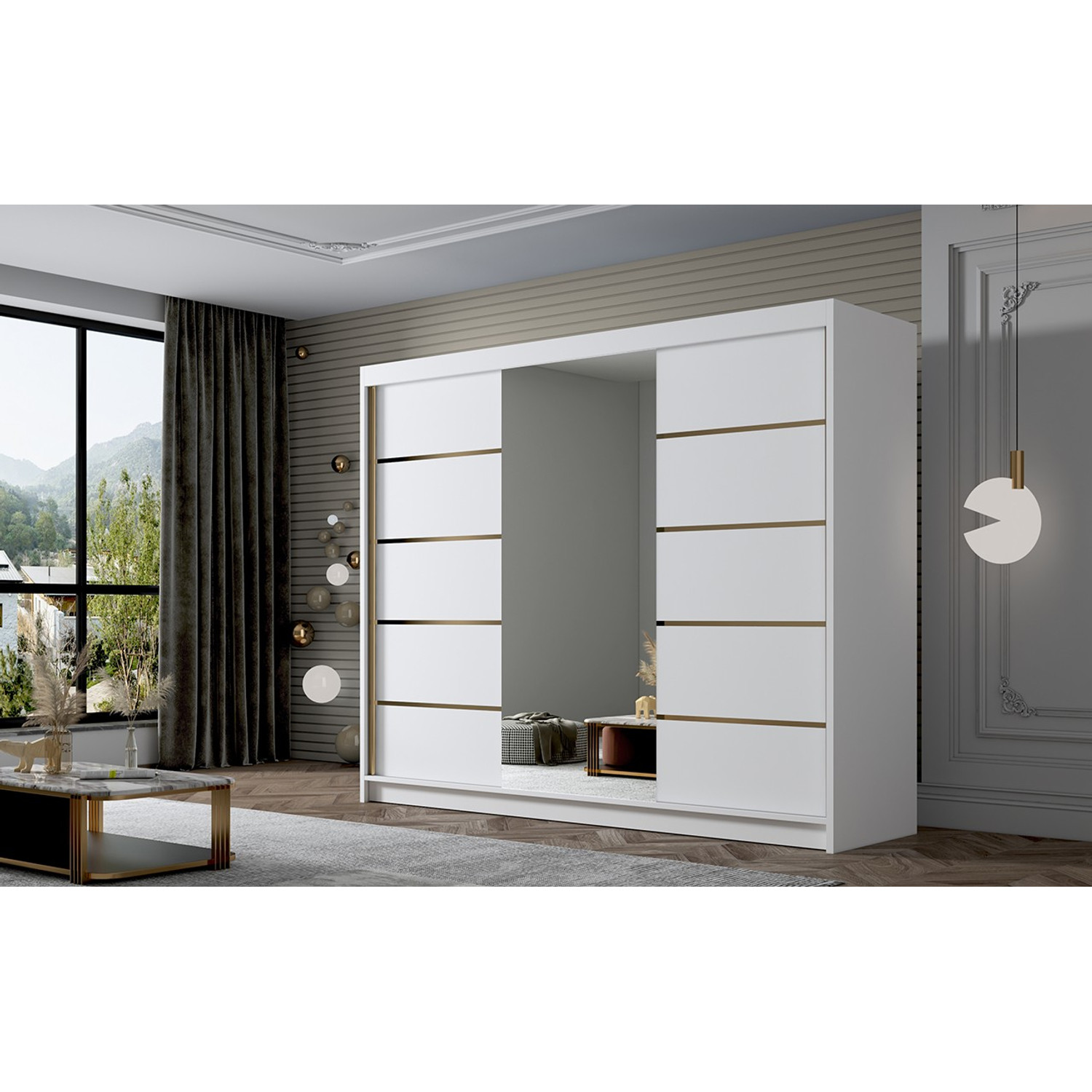 Šatní skříň AMBER VI 250 cm — fotka 5