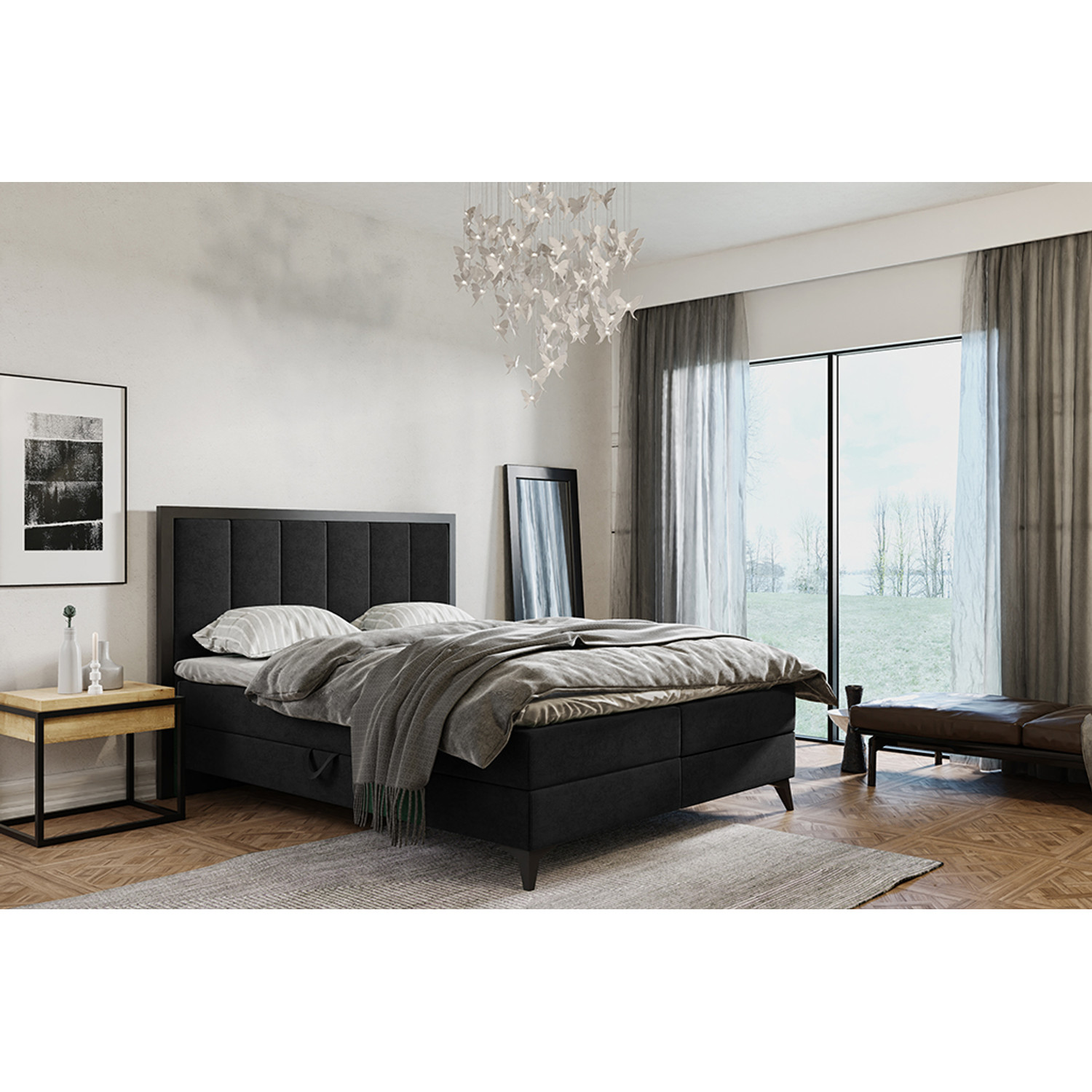 Čalouněná postel LOFT rozměr — fotka 6
