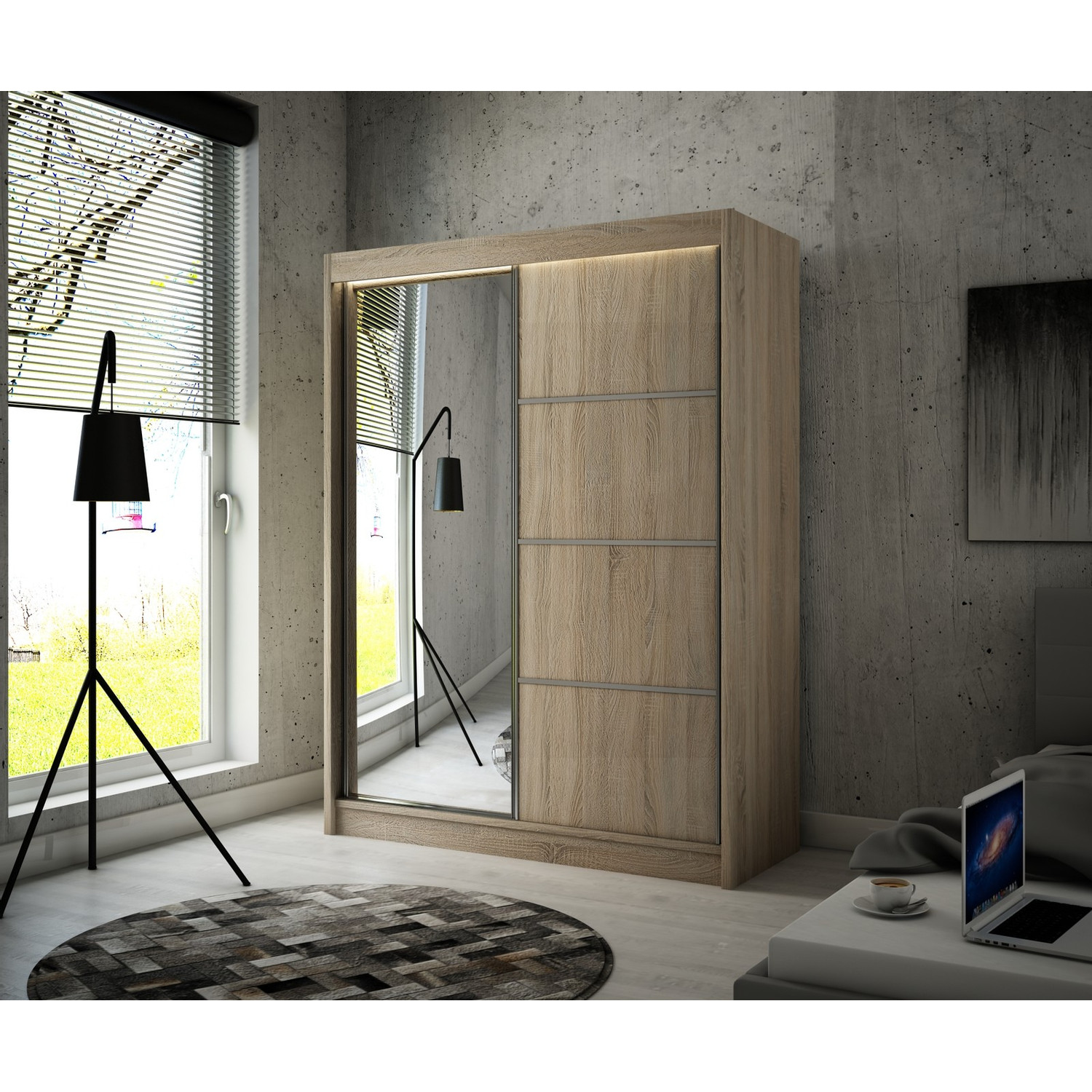 Kvalitní Šatní Skříň Pako 150 cm — fotka 6