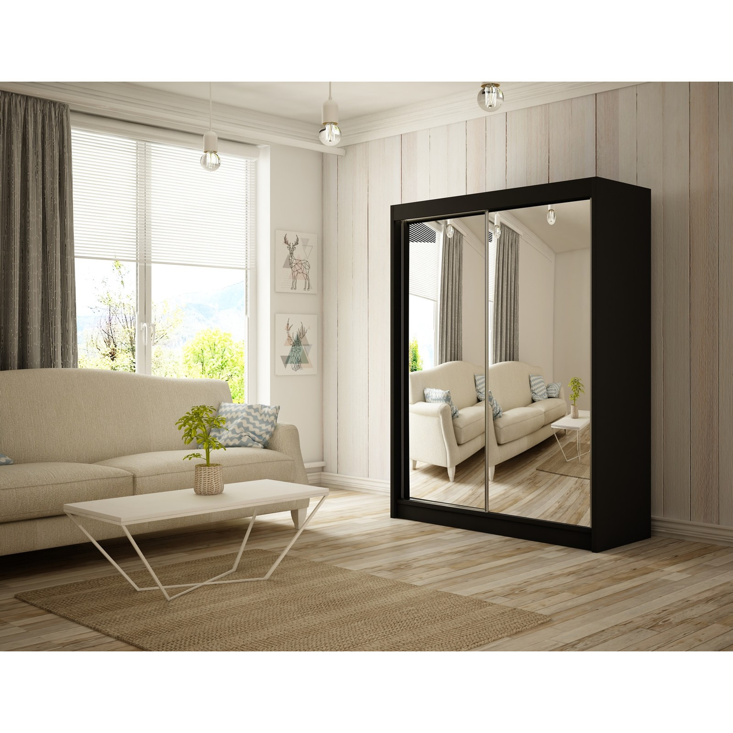 Kvalitní Šatní Skříň Homa 150 cm — fotka 4