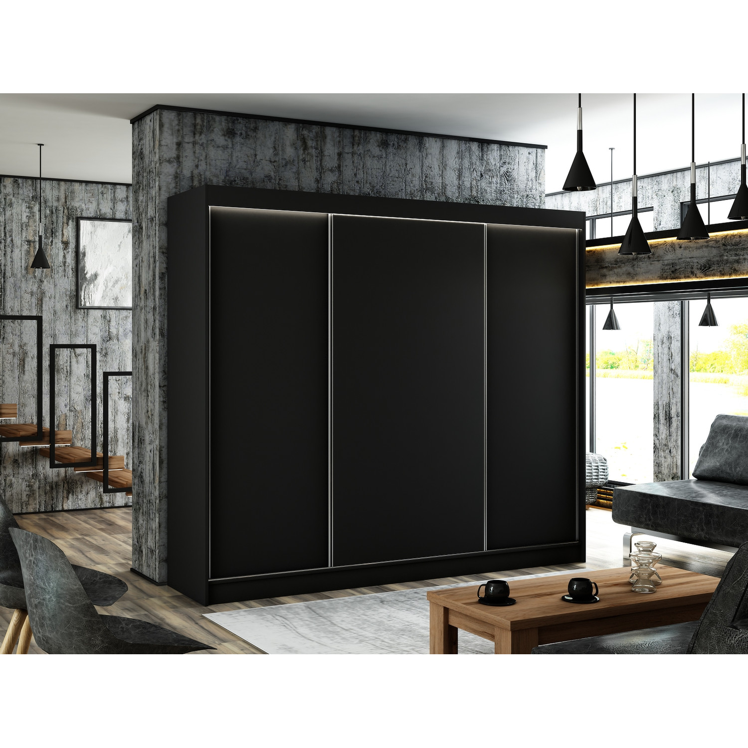 Kvalitní Šatní Skříň Bergo 250 cm — fotka 2