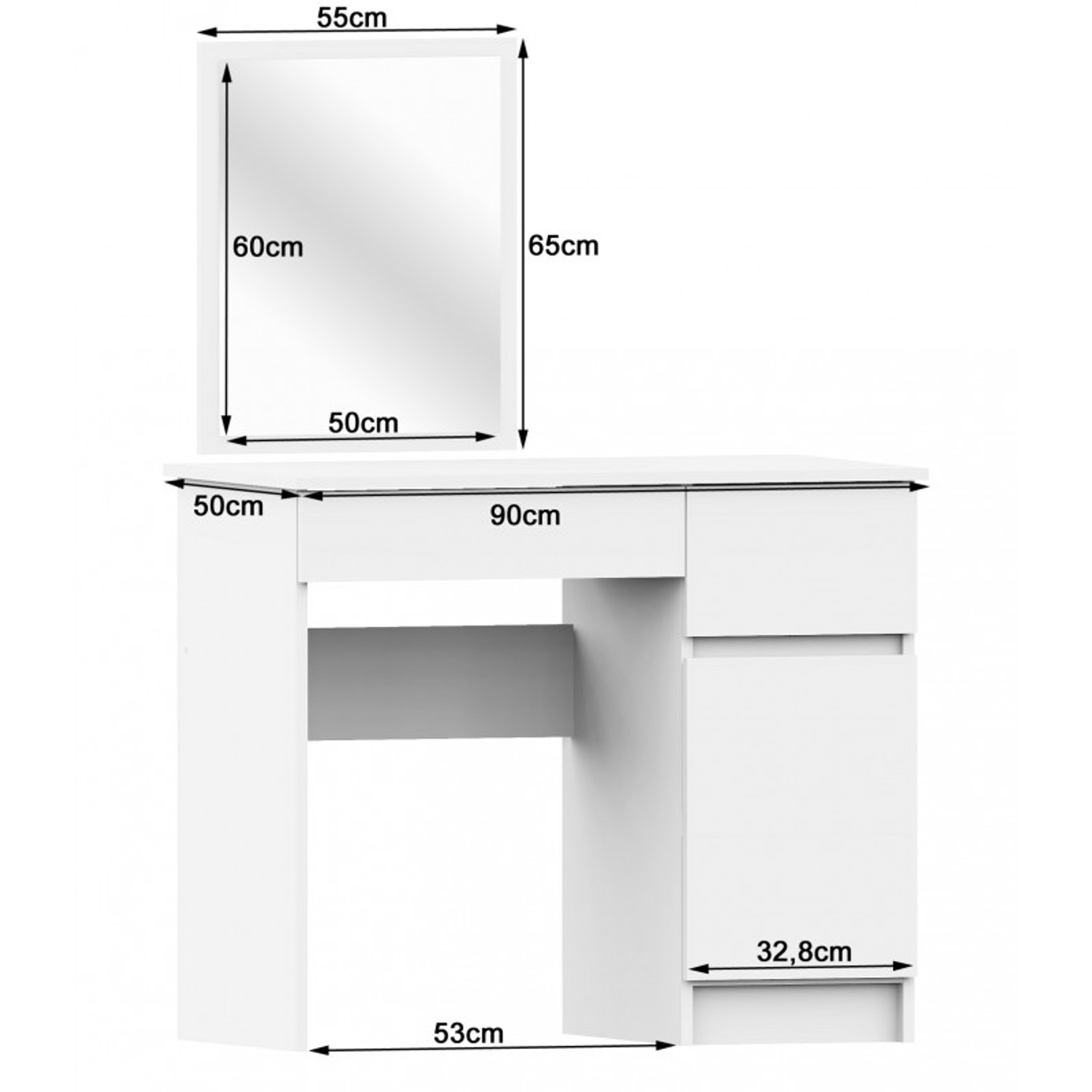 Toaletní stolek P-2/SL pravý — fotka 4