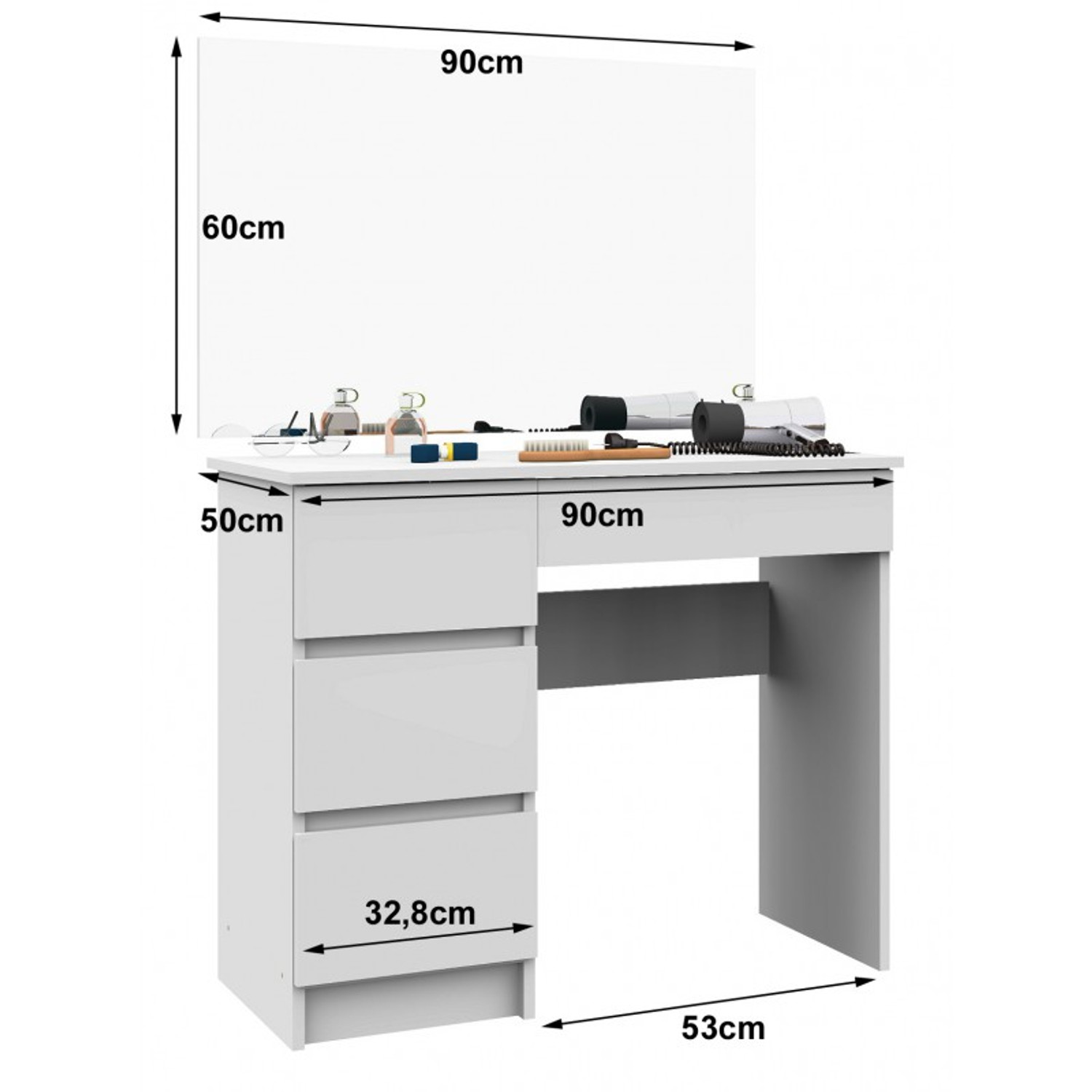 Toaletní stolek T-6/SL 900x600 levý — fotka 2