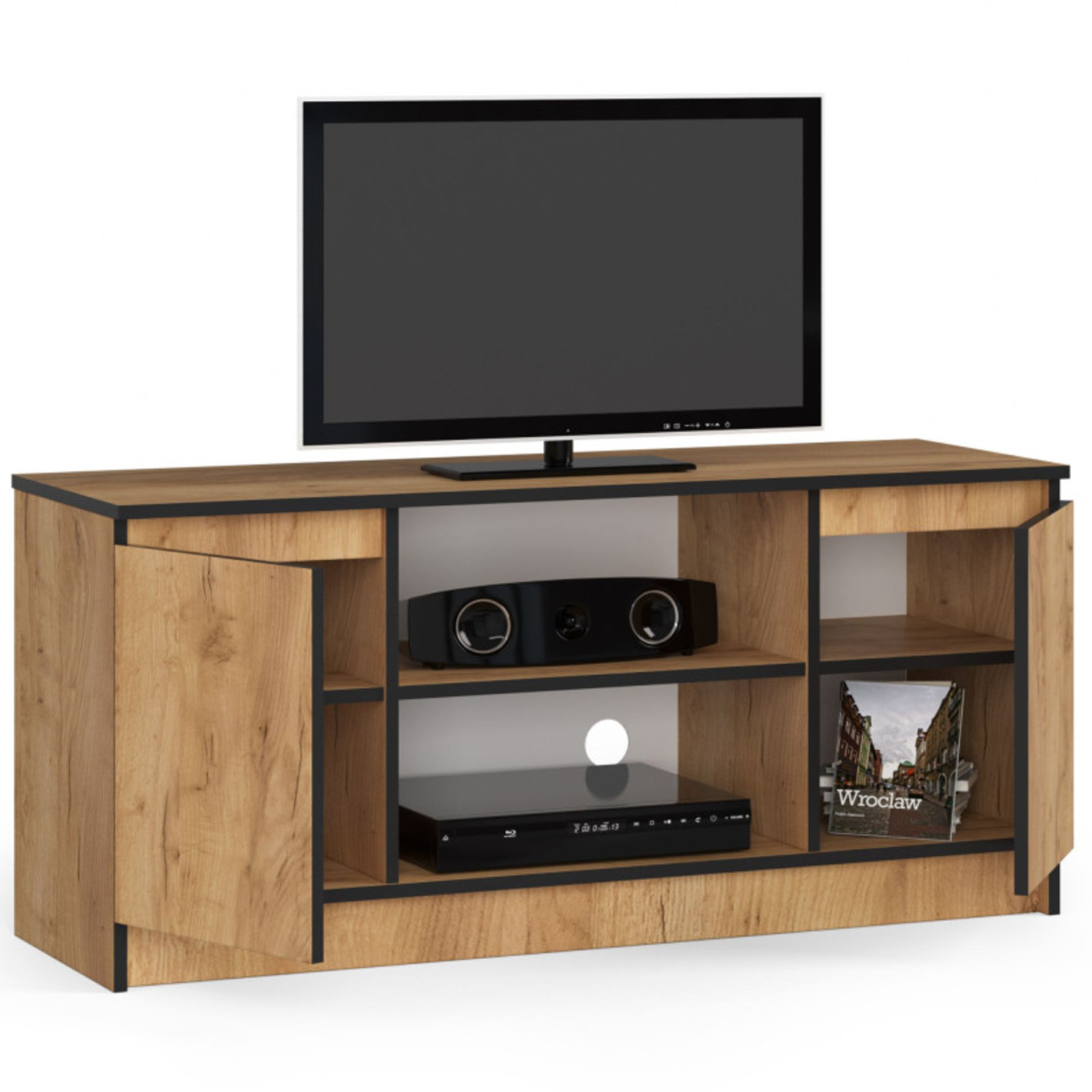 TV stolek RTV K120, řemeslný dub — fotka 3