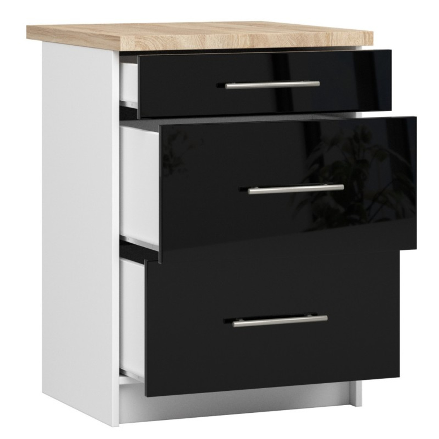 Kuchyňská skříňka OLIVIA S60 3SZ lesk — fotka 3