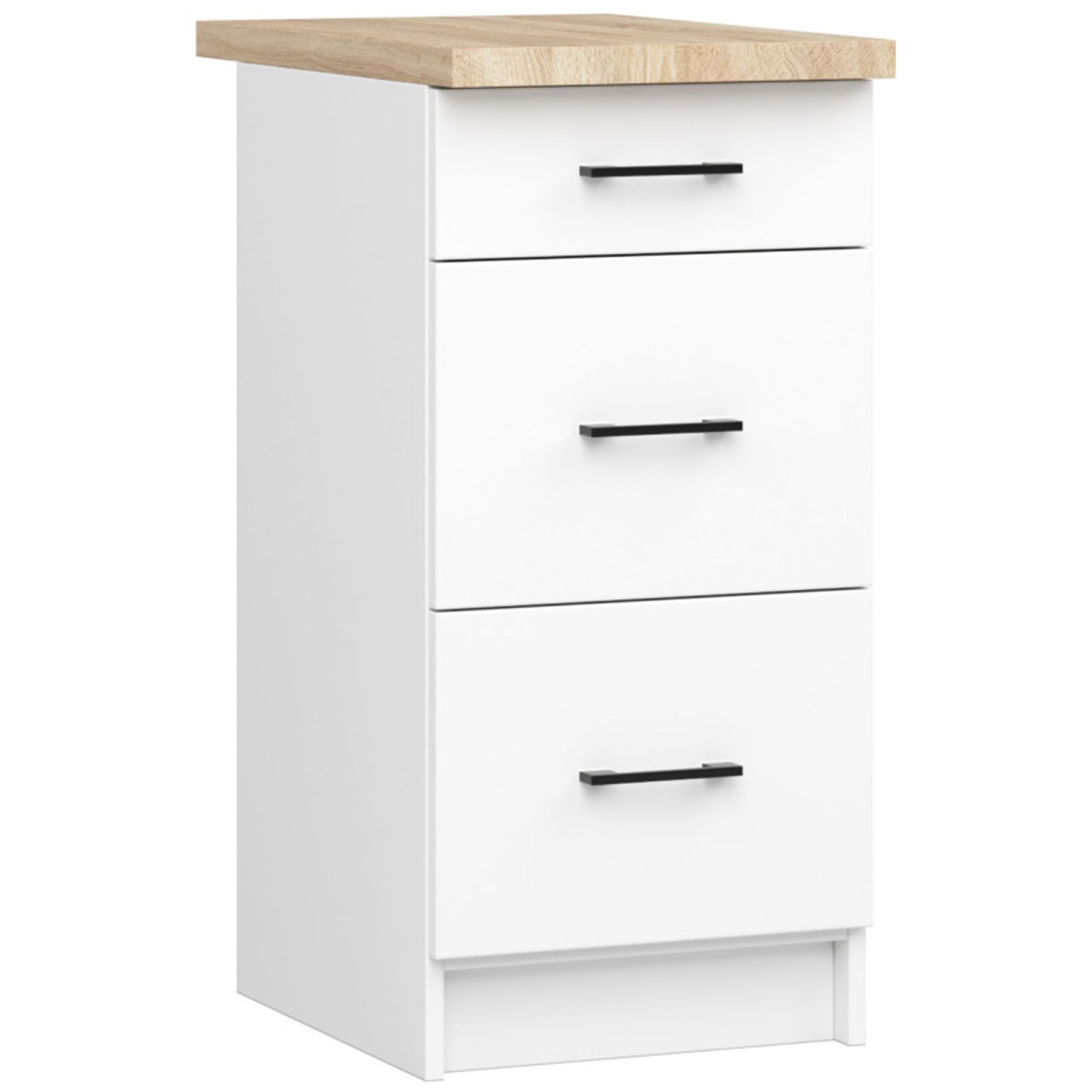 Kuchyňská skříňka OLIVIA S40 SZ3 - bílá — fotka 2