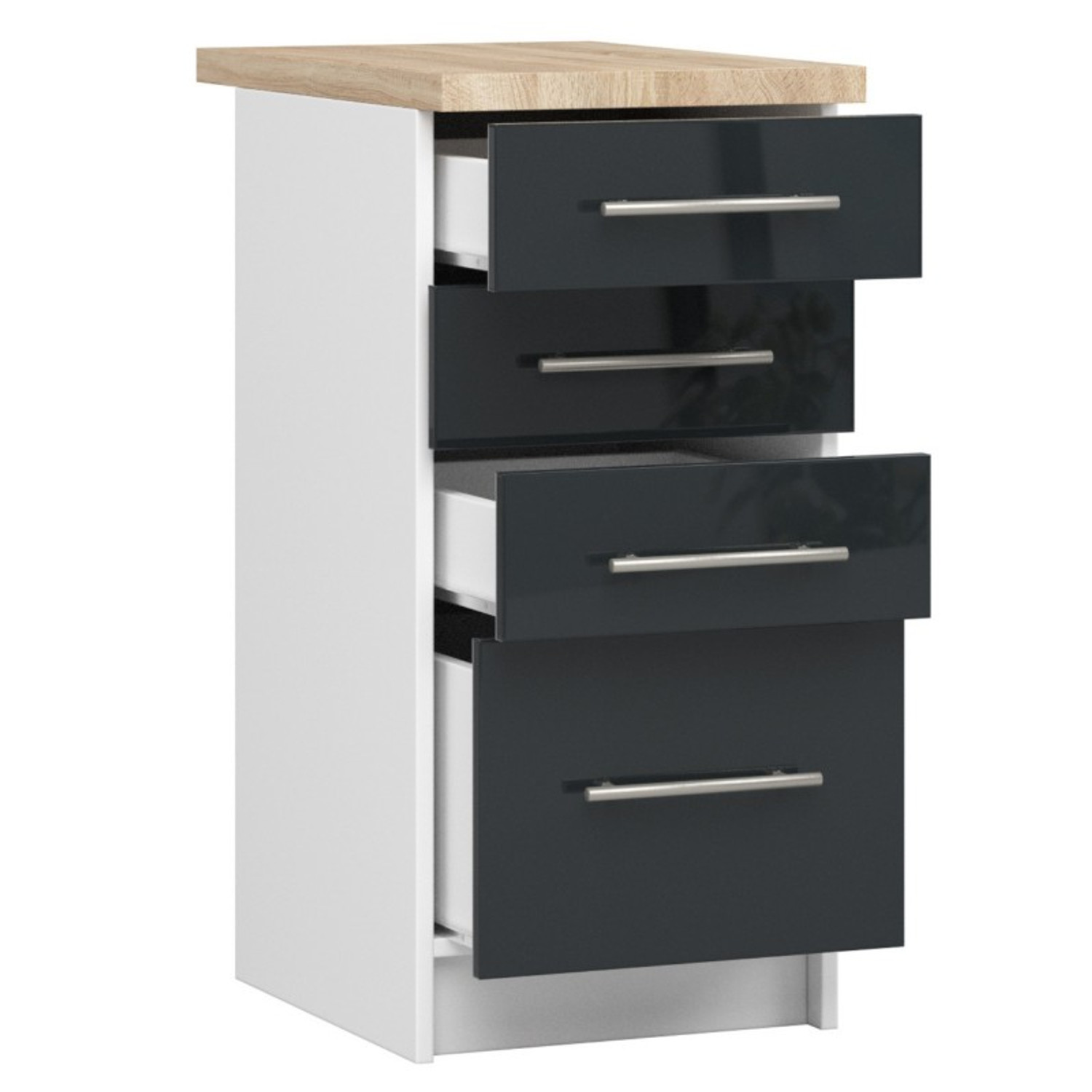 Kuchyňská skříňka OLIVIA S40 SZ4 lesk — fotka 3