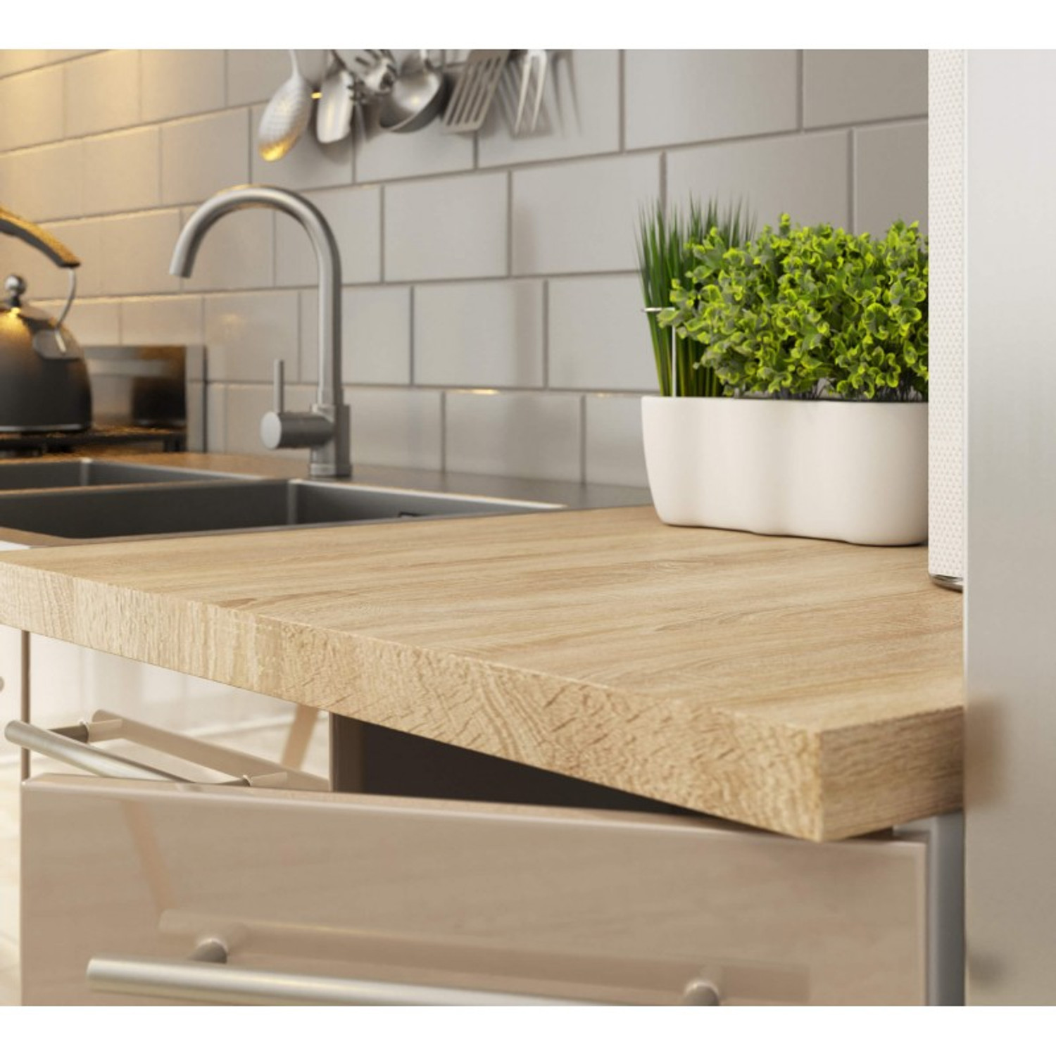 Kuchyňská skříňka OLIVIA S60 2D - bílá/cappuccino lesk — fotka 4