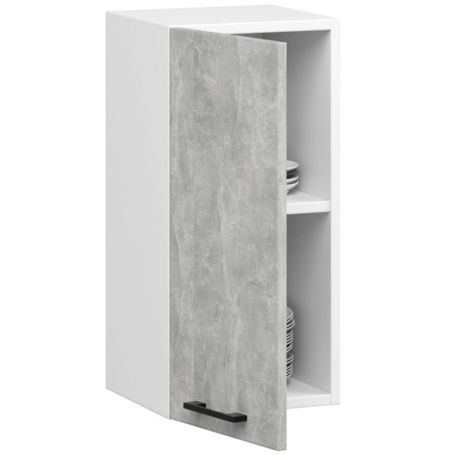 Kuchyňská skříňka OLIVIA W30 H580 - bílá/beton — fotka 3