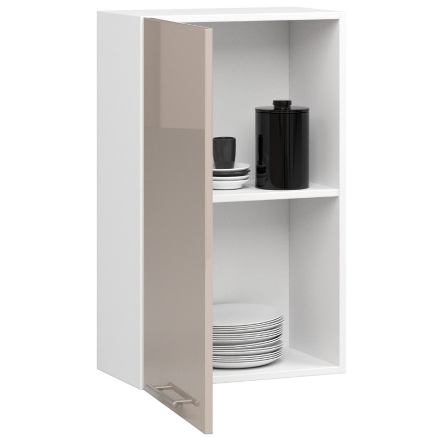 Kuchyňská skříňka OLIVIA W50 H720 - bílá/cappuccino lesk — fotka 3