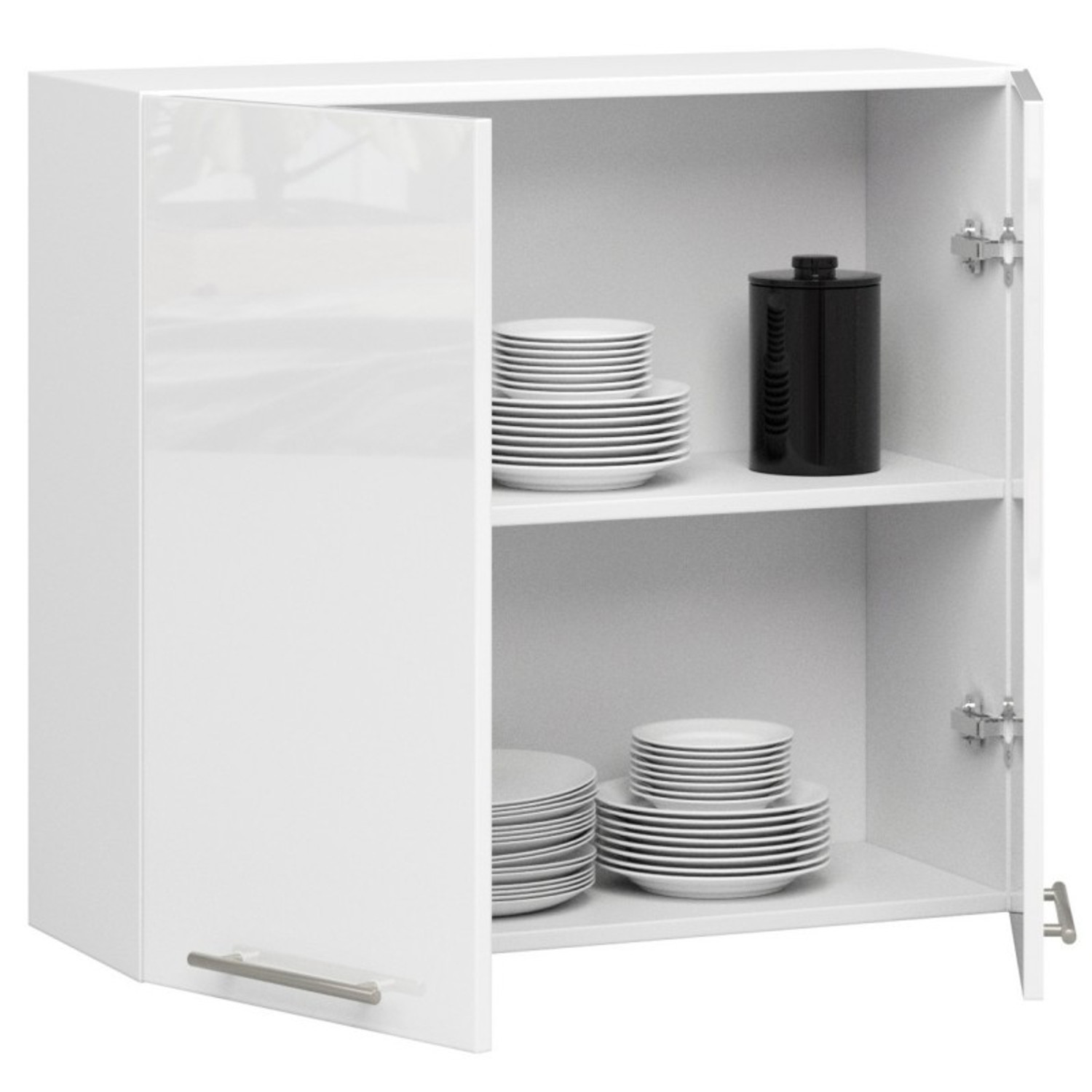 Kuchyňská skříňka OLIVIA W80 H720 - bílá/bílý lesk — fotka 3