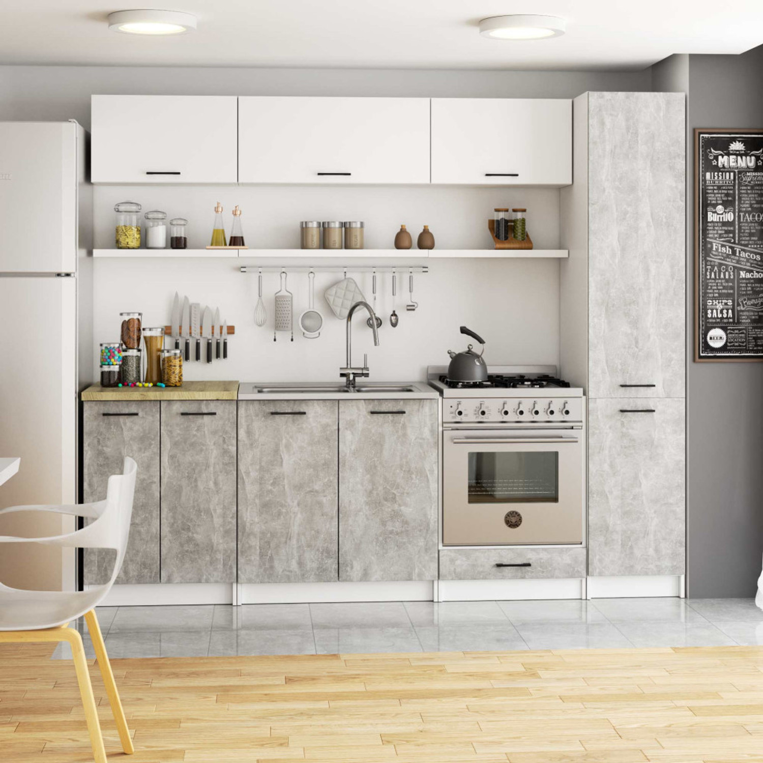Kuchyňská skříňka OLIVIA S 40 205 cm — fotka 6