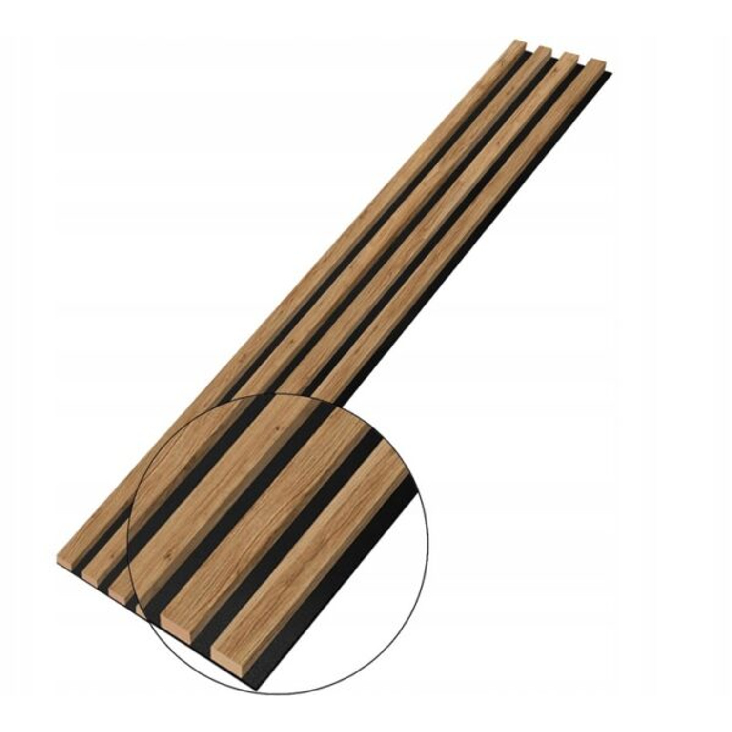 Designov&yacute; panel z lamel Dub Catania - 18 cm - 4 lamely