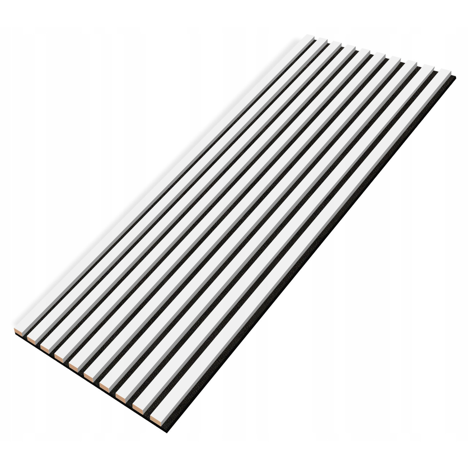 Designový panel z lamel - bílá - 46 cm - 10 lamel