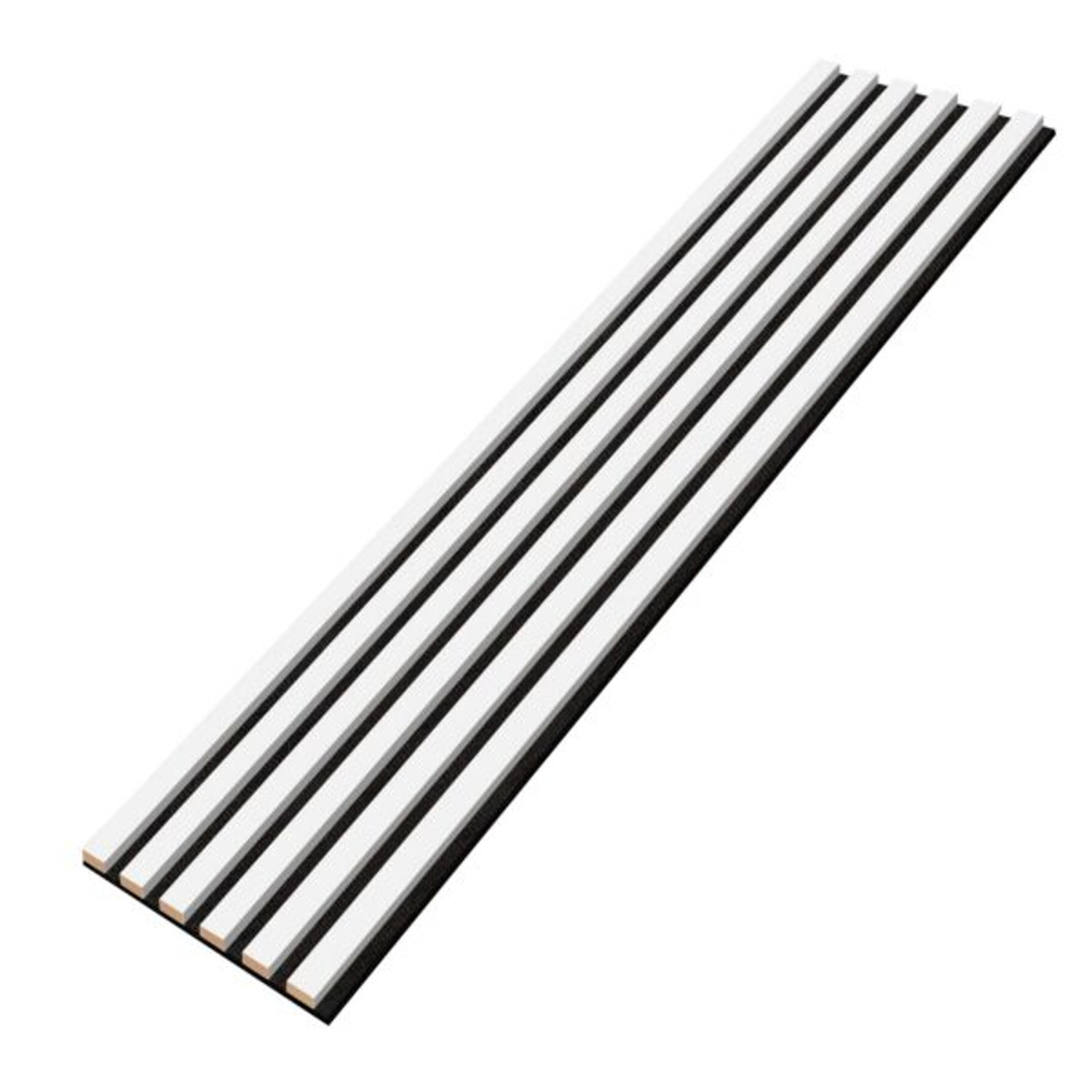 Designový panel z lamel - bílá - 28 cm - 6 lamel