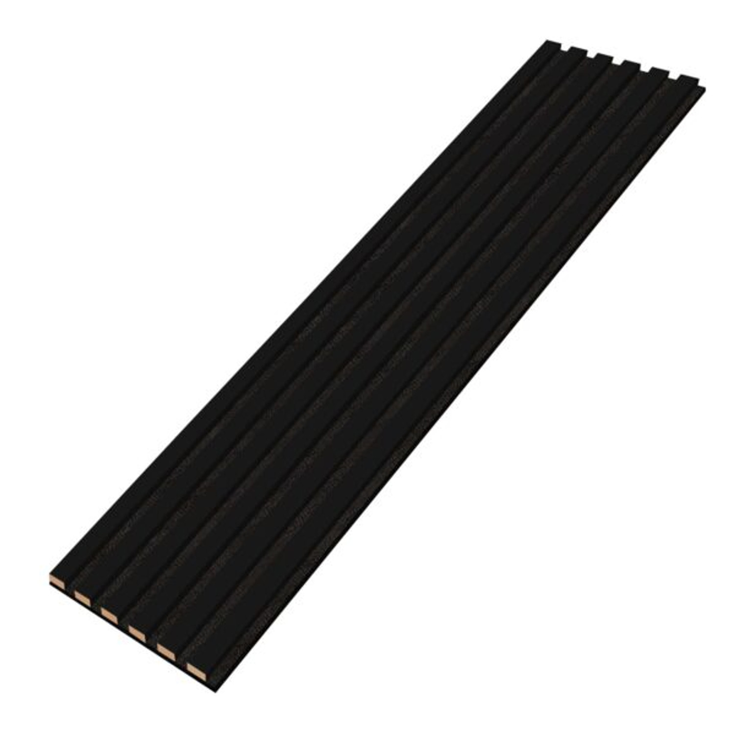 Designový panel z lamel - černá - 28 cm - 6 lamel