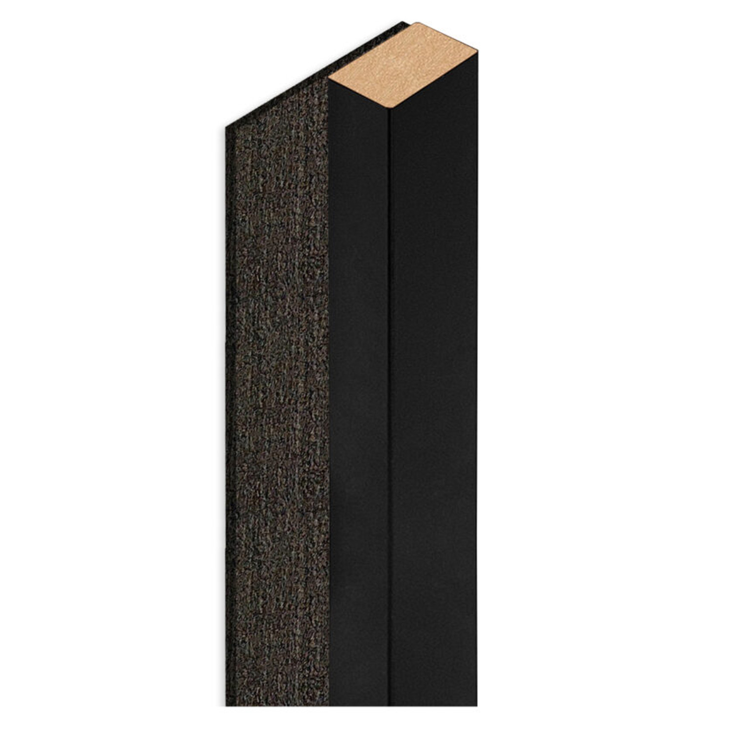 Designový panel z lamel - černá - 5 cm - 1 lamela