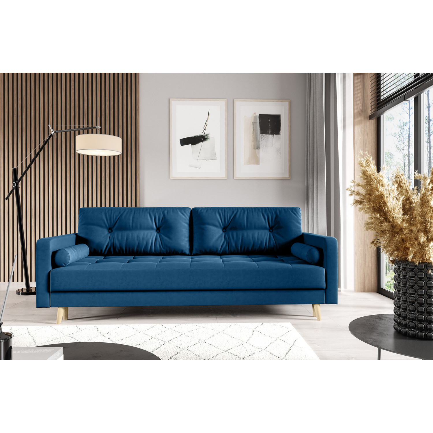 Rozkl&aacute;dac&iacute; pohovka Mora Modr&aacute;