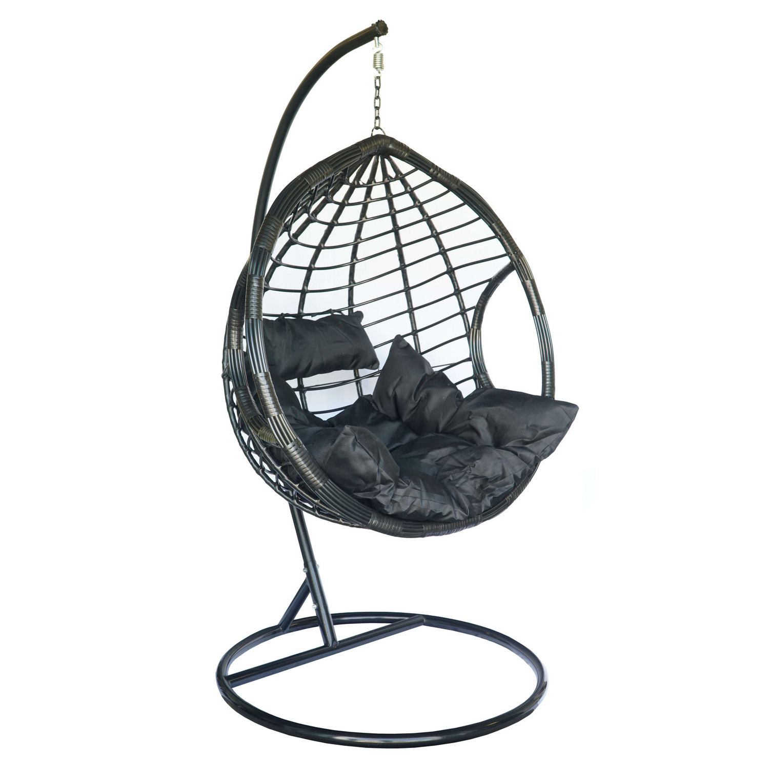 Závěsné křeslo DOMINIKANA - černá