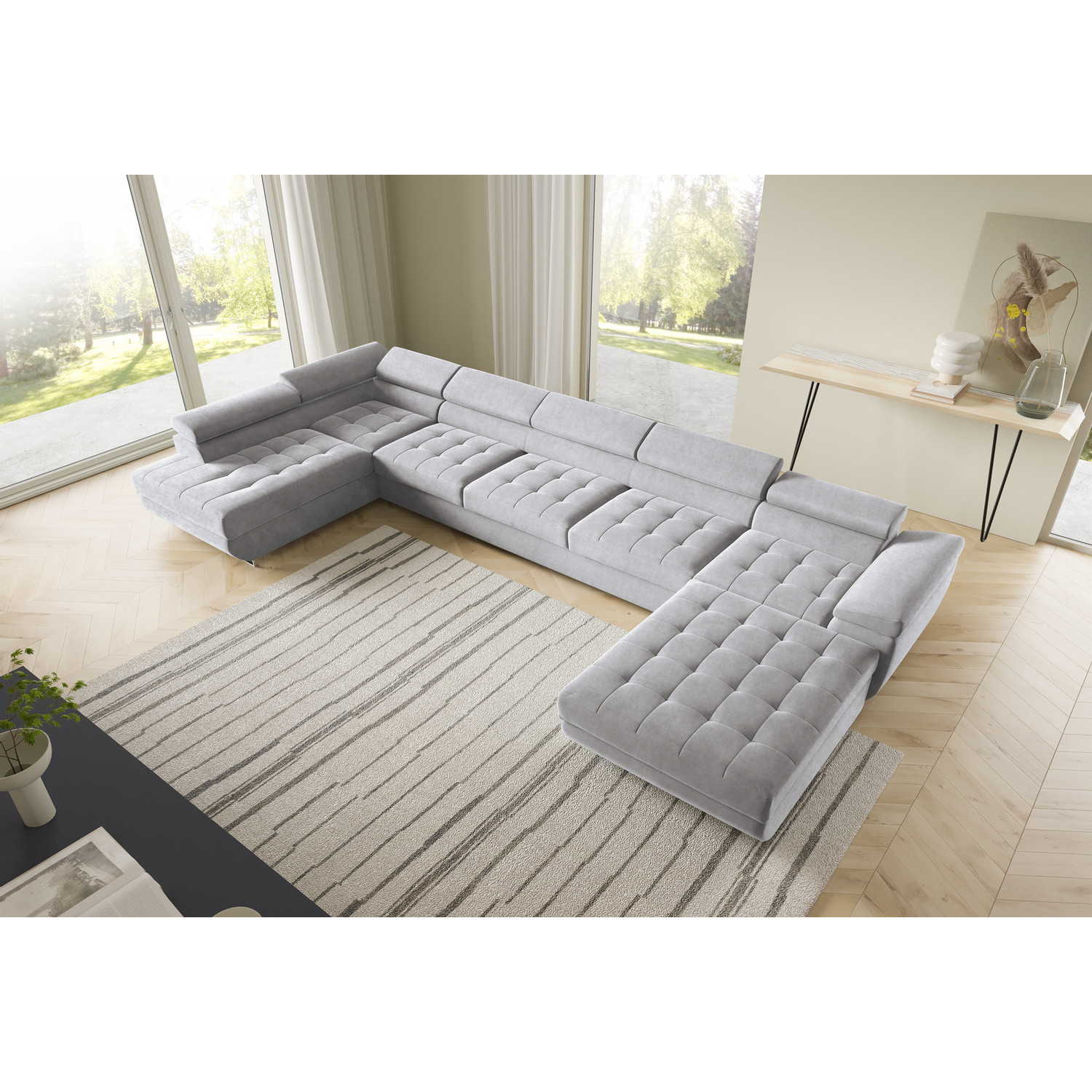 Rohov&aacute; rozkl&aacute;dac&iacute; sedac&iacute; souprava BENJAMIN 275 U XL Lev&aacute; &Scaron;ed&aacute; II