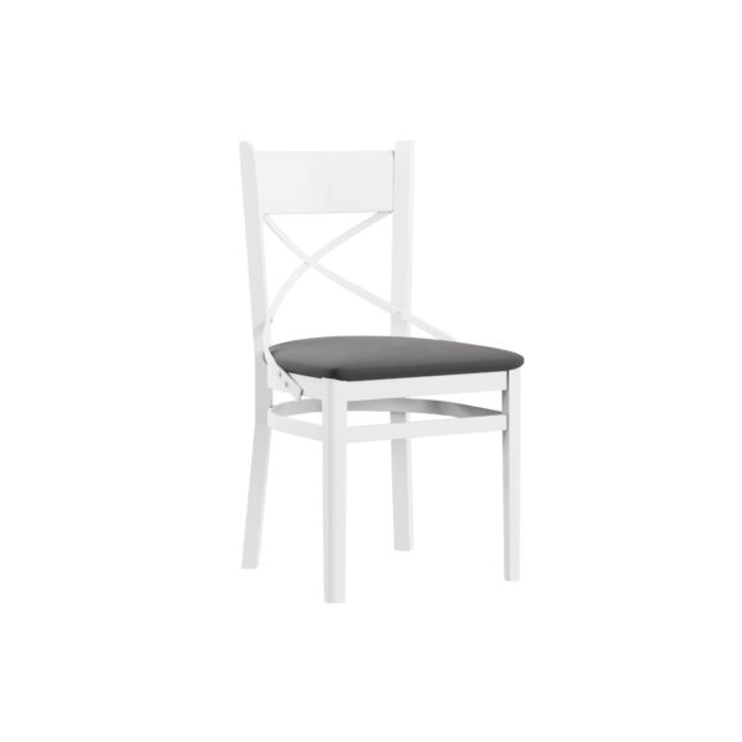 J&iacute;deln&iacute; židle X - b&iacute;l&eacute; nohy &Scaron;ed&aacute;