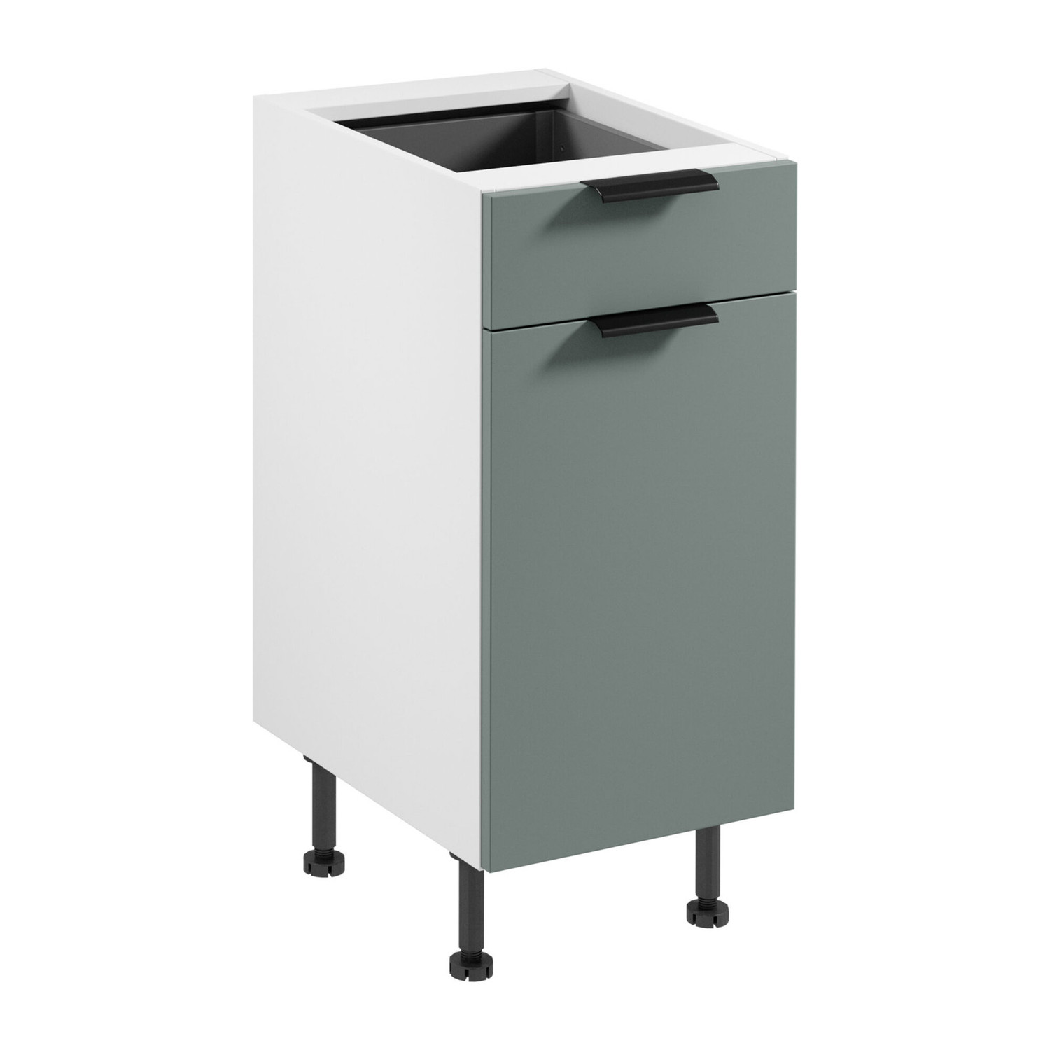 Kuchyňsk&aacute; skř&iacute;ňka SORENTO D40S1 - P/L - b&iacute;l&aacute; Zelen&aacute;