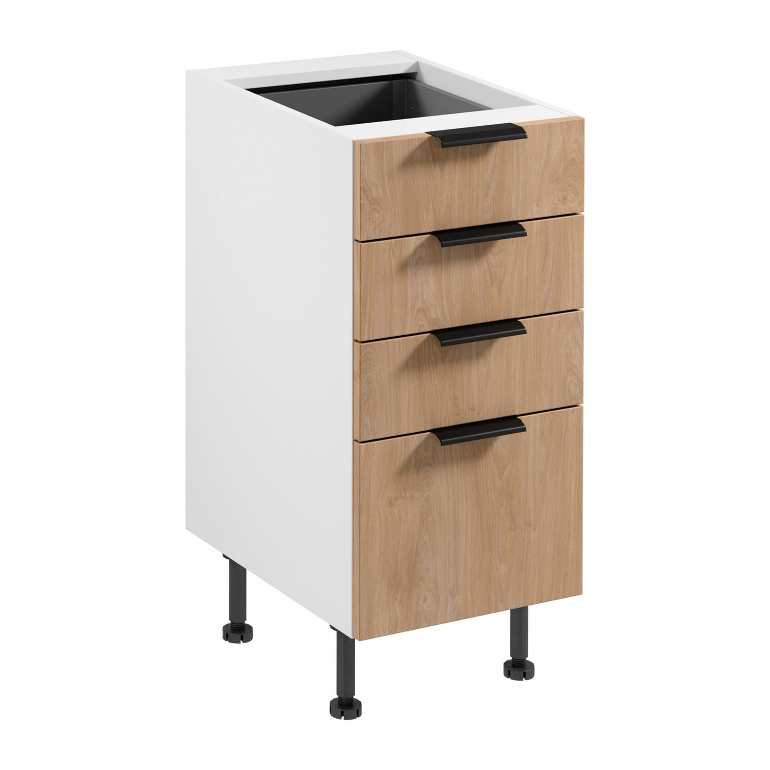 Kuchyňsk&aacute; skř&iacute;ňka SORENTO D40S4 AX - b&iacute;l&aacute; Puccini