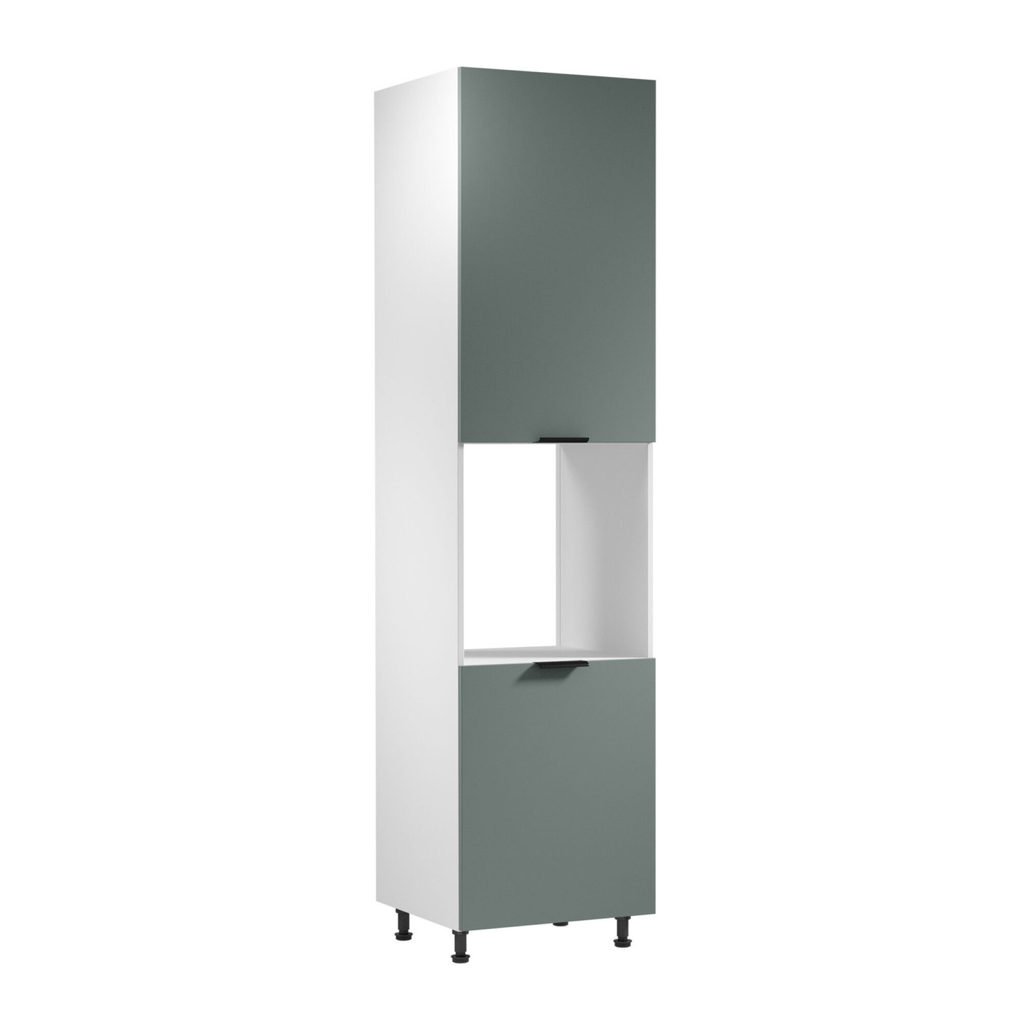 Kuchyňsk&aacute; skř&iacute;ňka SORENTO D60PWN - P/L - b&iacute;l&aacute; Zelen&aacute;