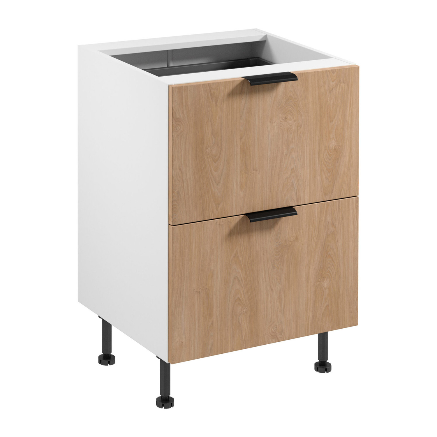 Kuchyňsk&aacute; skř&iacute;ňka SORENTO D60S2+1 AX -  b&iacute;l&aacute; Puccini