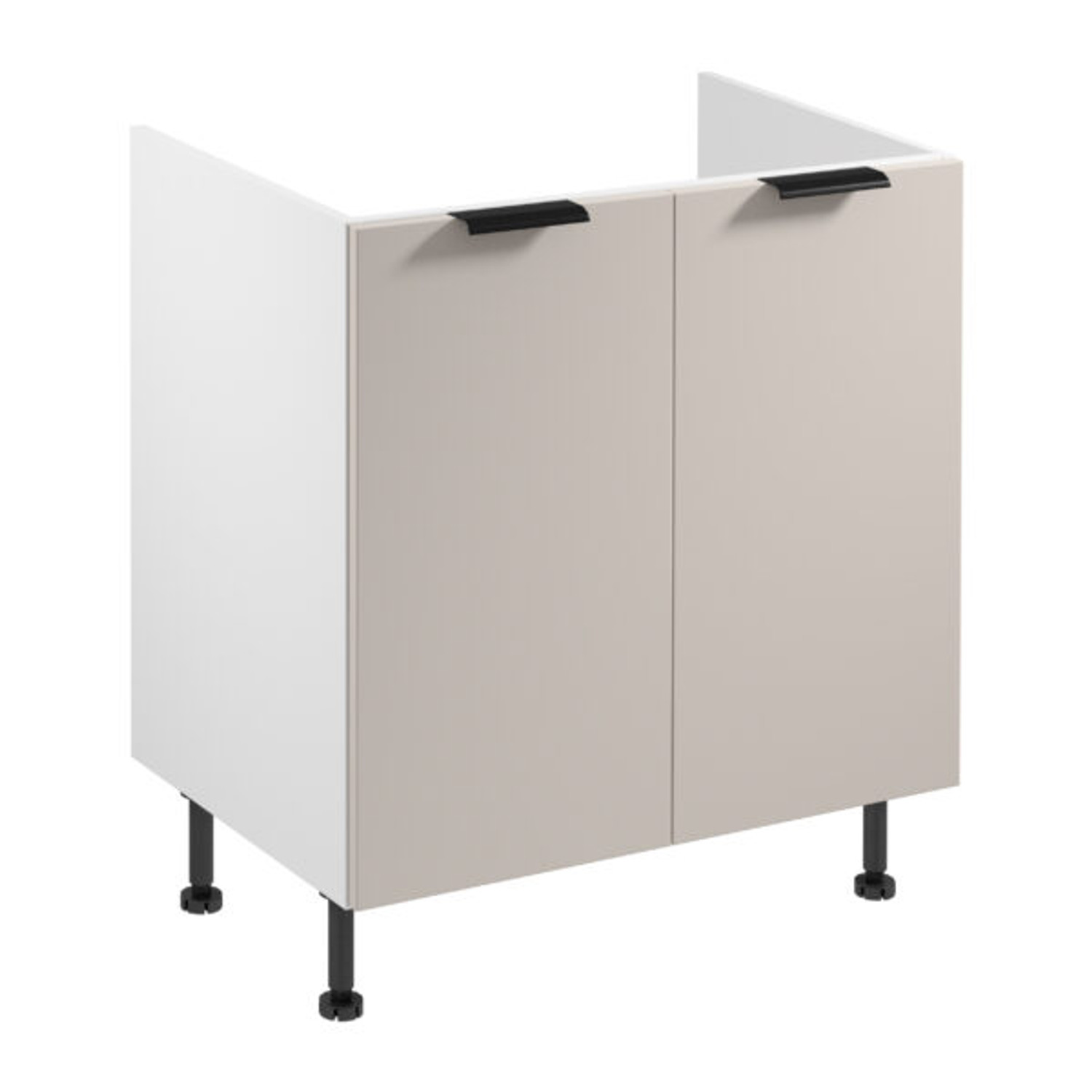 Kuchyňsk&aacute; skř&iacute;ňka SORENTO D80Z -  b&iacute;l&aacute; B&eacute;žov&aacute;